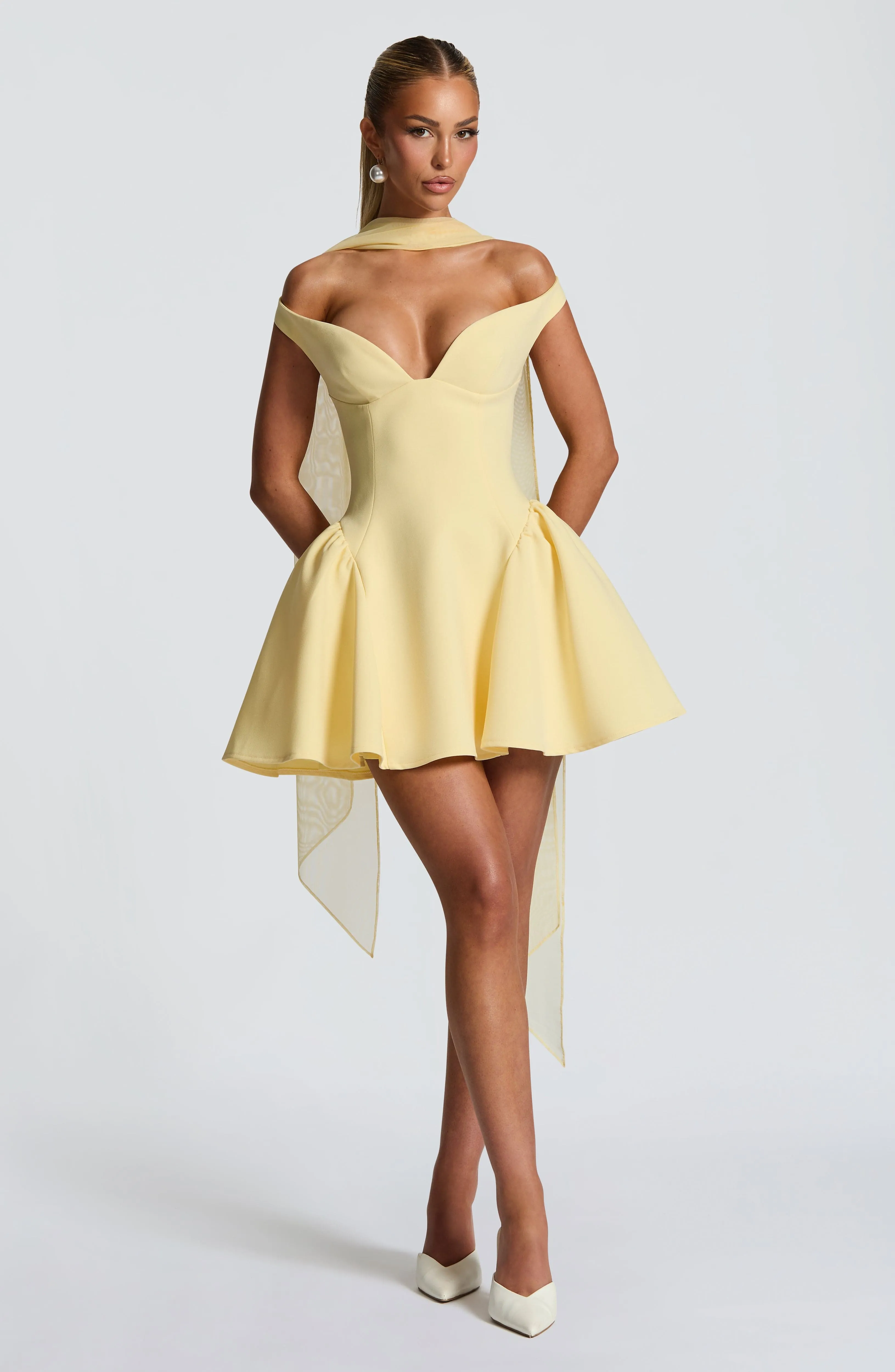 Marla Mini Dress - Lemon sold by Babyboo Fashion product image thumbnail 4