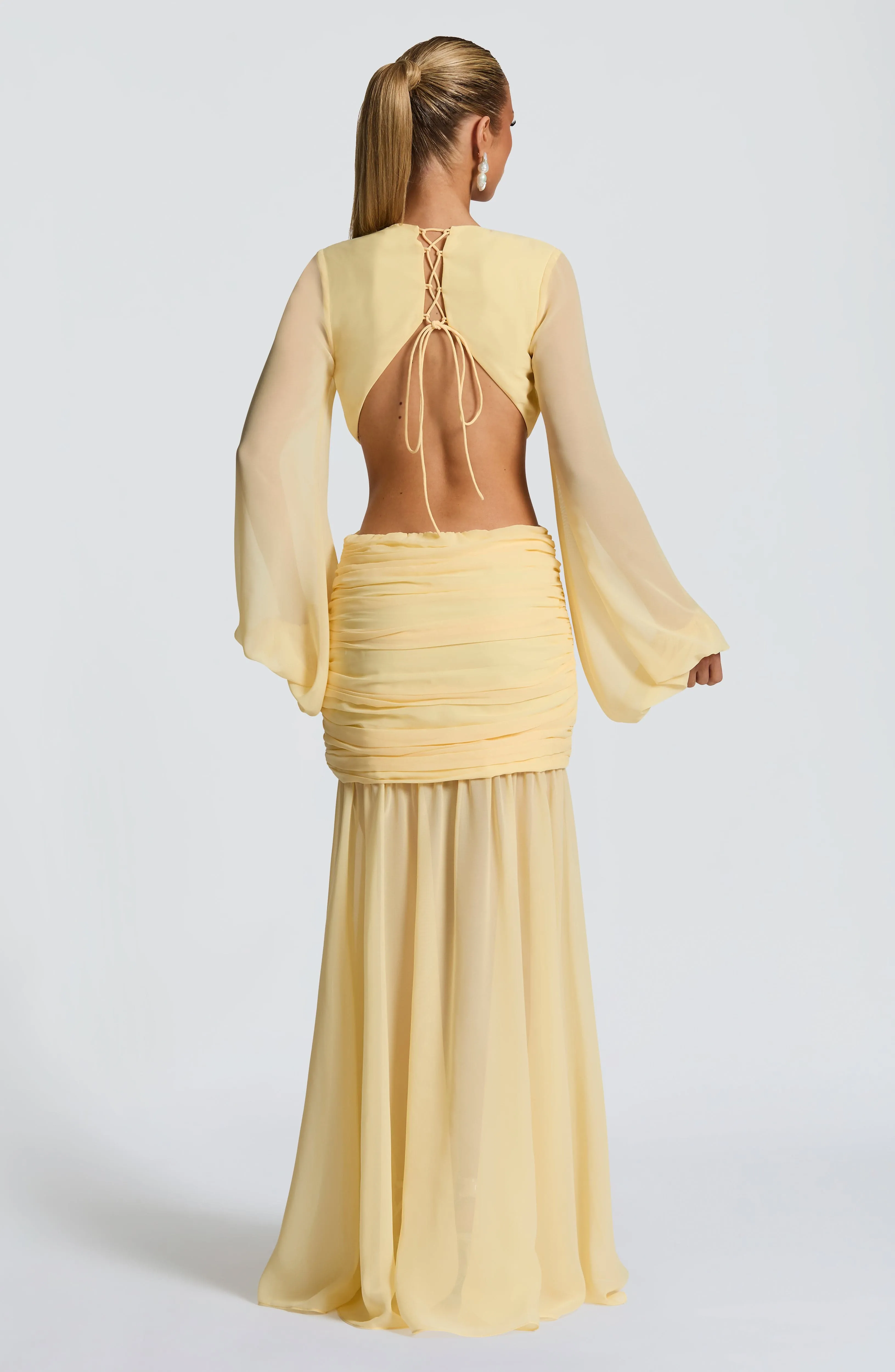 Andrina Maxi Dress - Lemon sold by Babyboo Fashion product image thumbnail 3