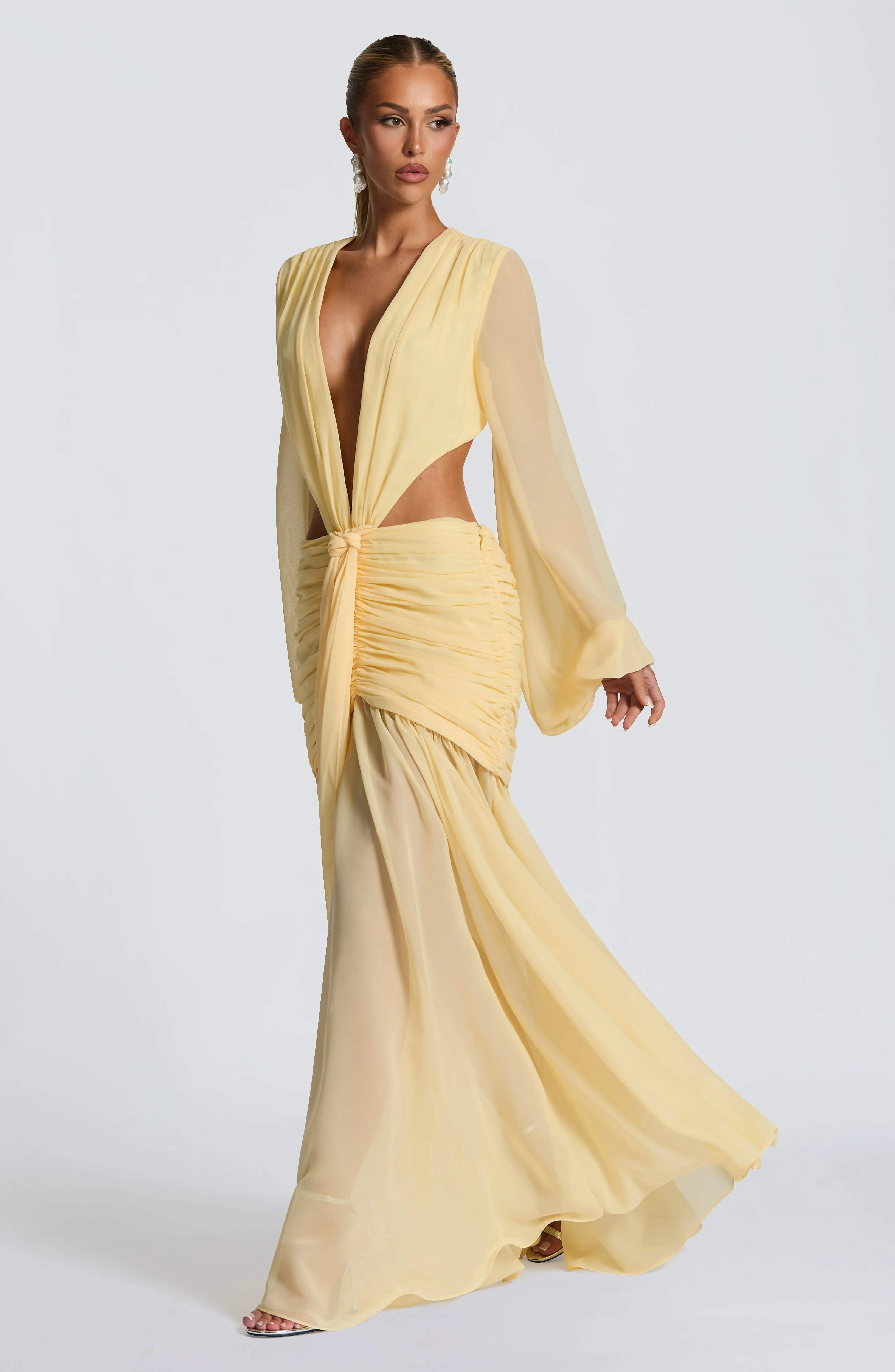 Andrina Maxi Dress - Lemon sold by Babyboo Fashion product image thumbnail 4