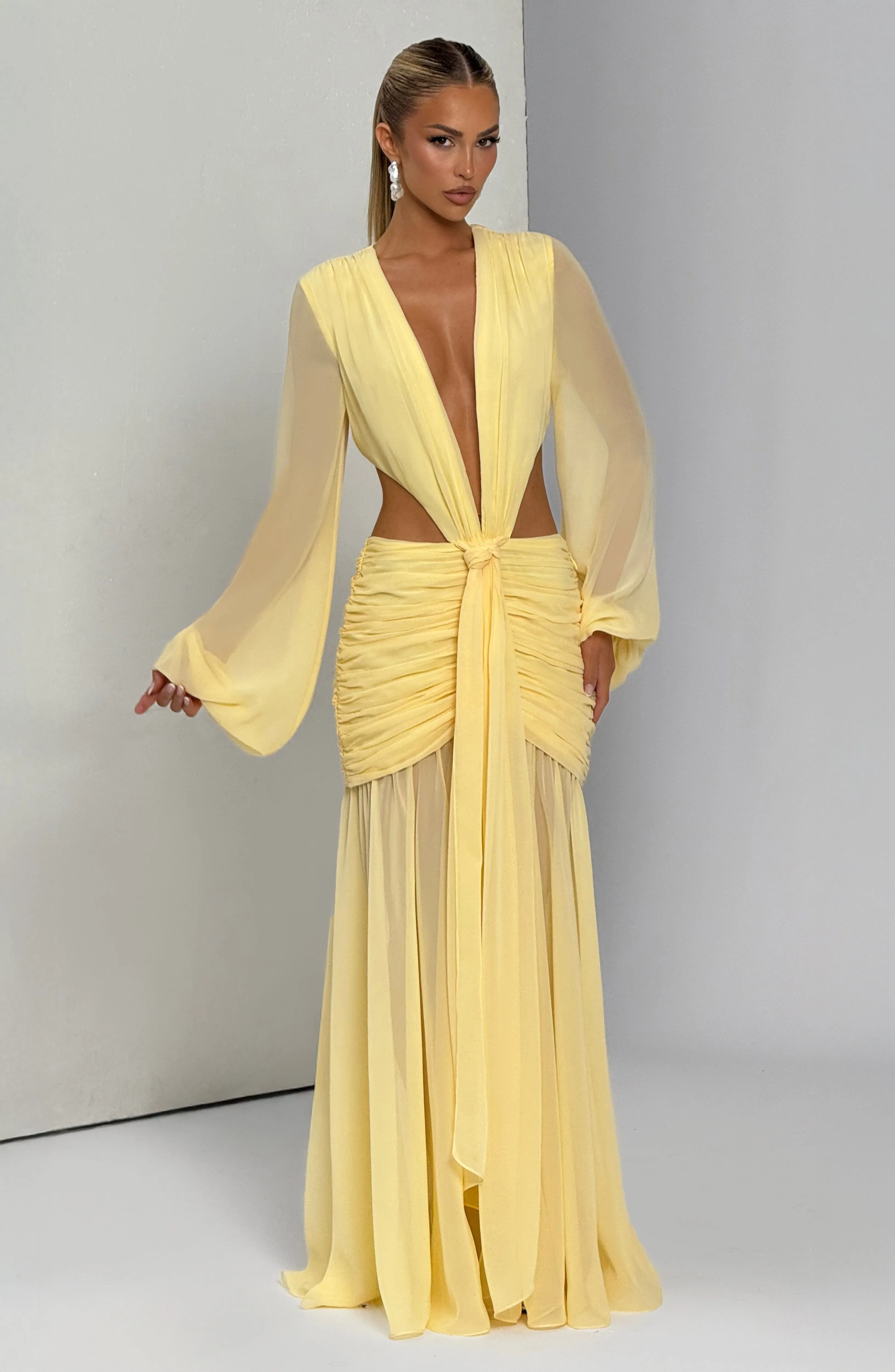Andrina Maxi Dress - Lemon sold by Babyboo Fashion product image thumbnail 2