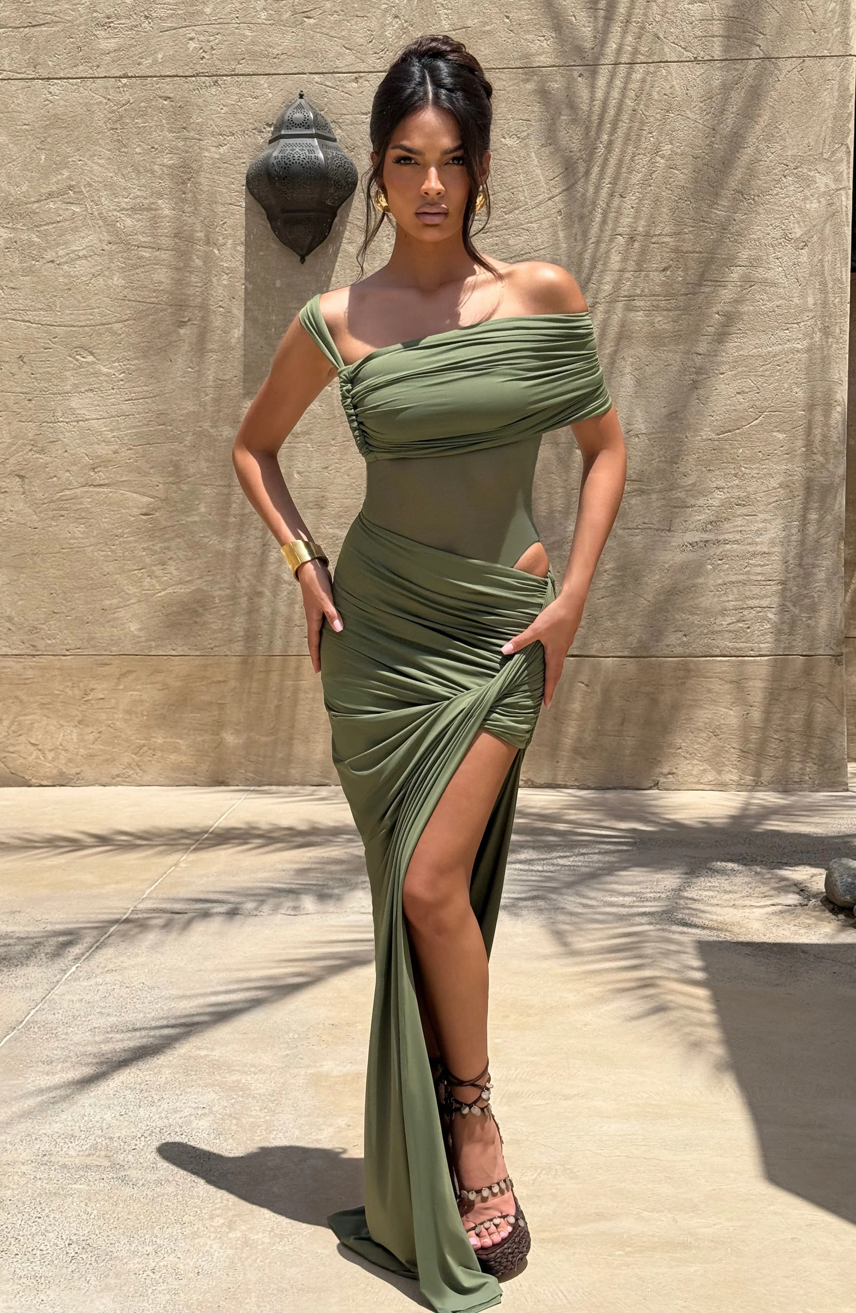 Lisette Bodysuit - Khaki sold by Babyboo Fashion product image thumbnail 3