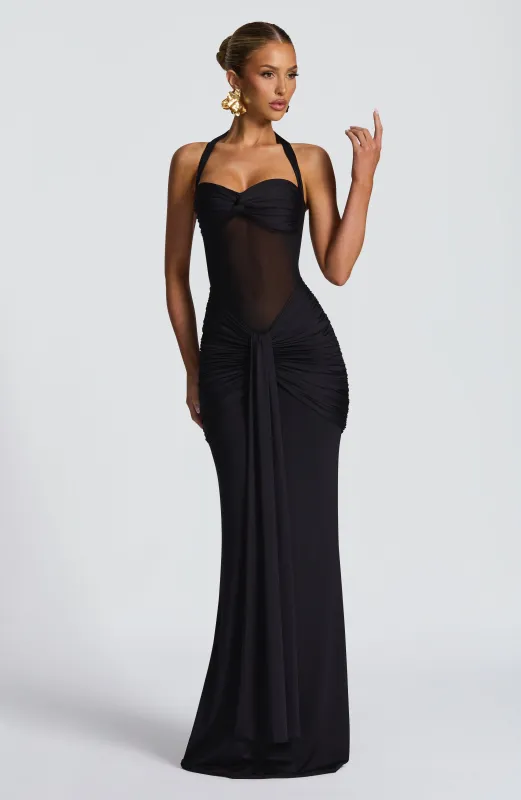 Vixen Maxi Dress - Black sold by Babyboo Fashion