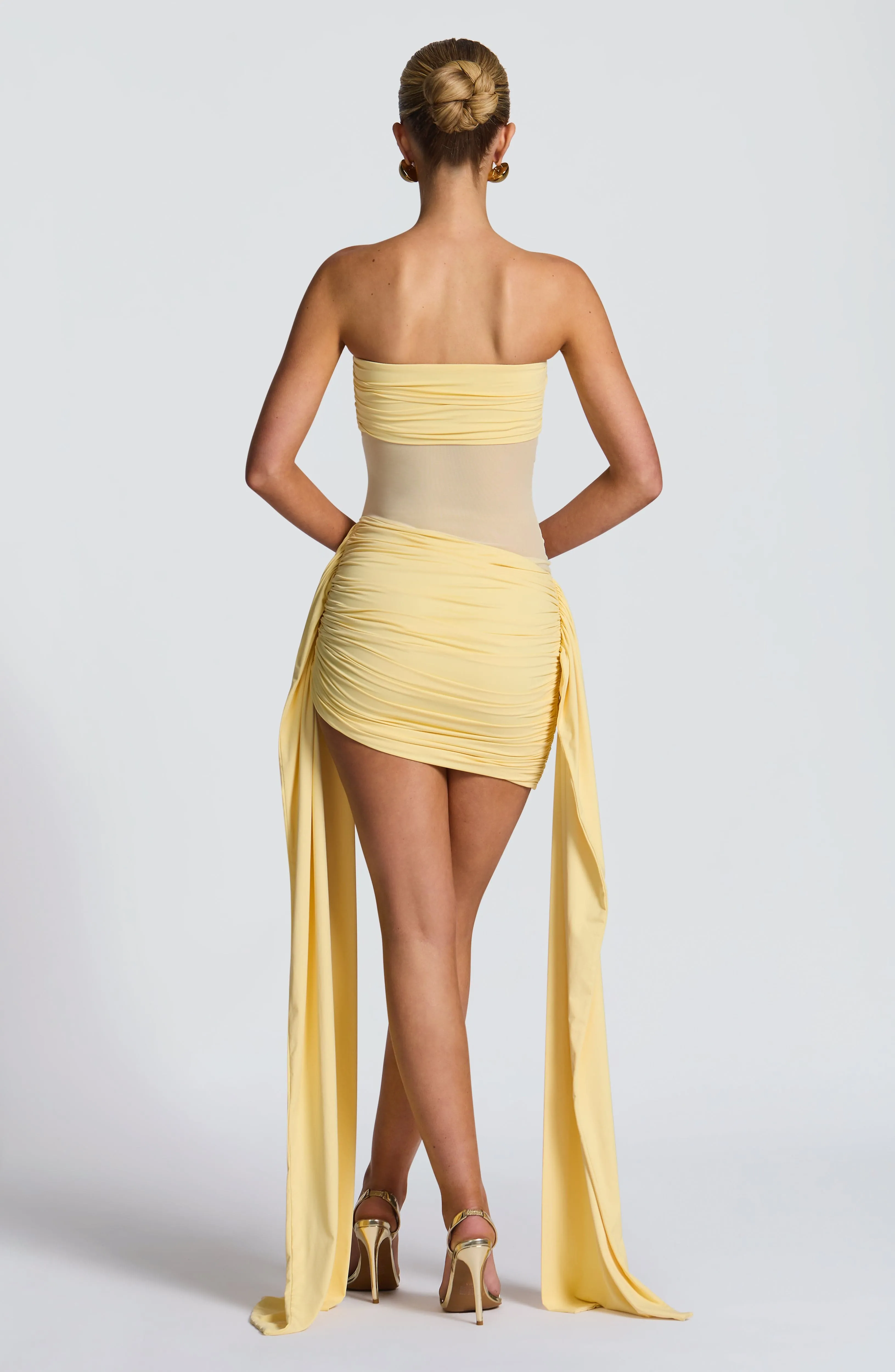 Fiorella Mini Dress - Lemon sold by Babyboo Fashion product image thumbnail 2