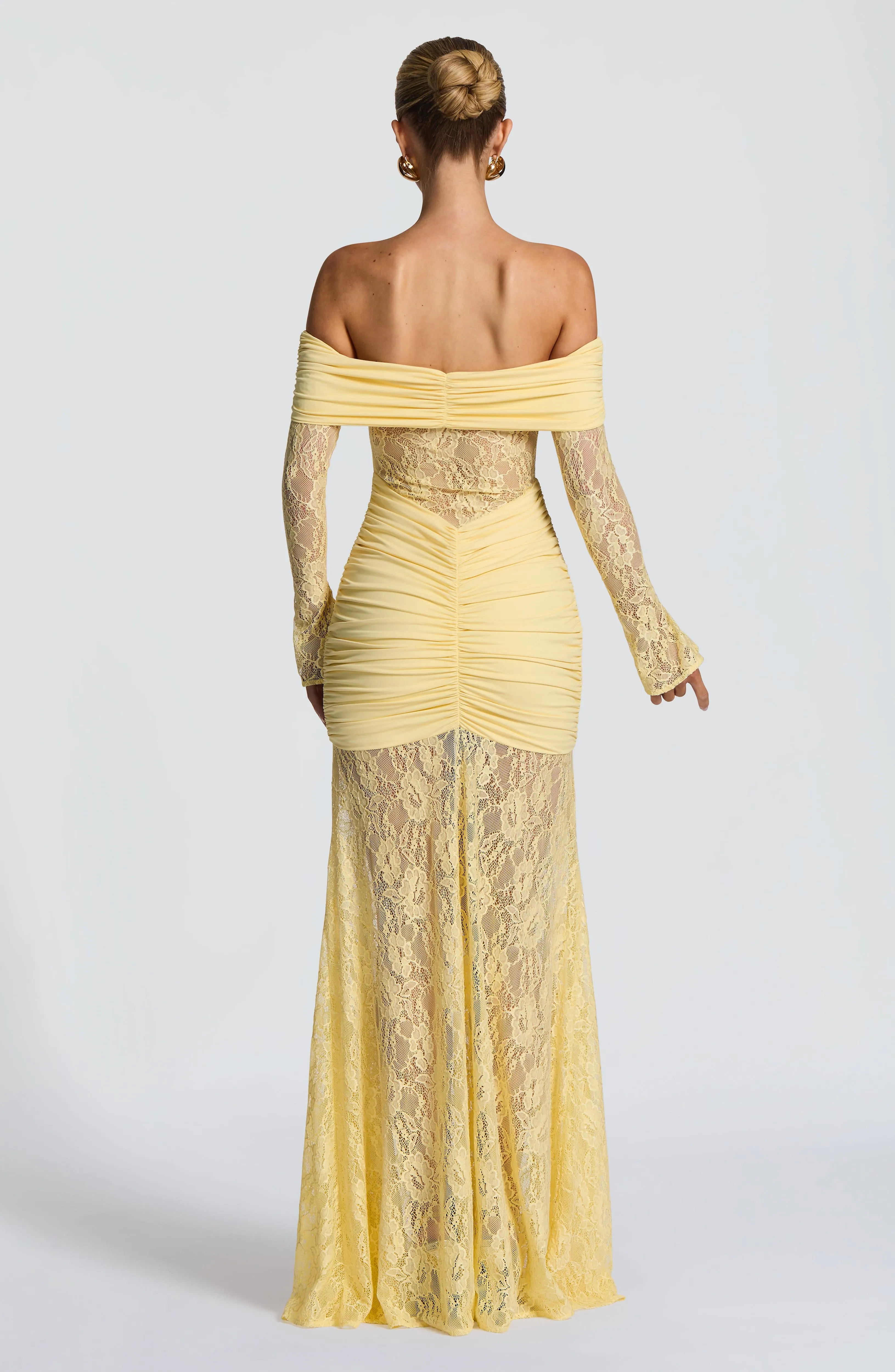 Sauline Maxi Dress - Lemon sold by Babyboo Fashion product image thumbnail 3