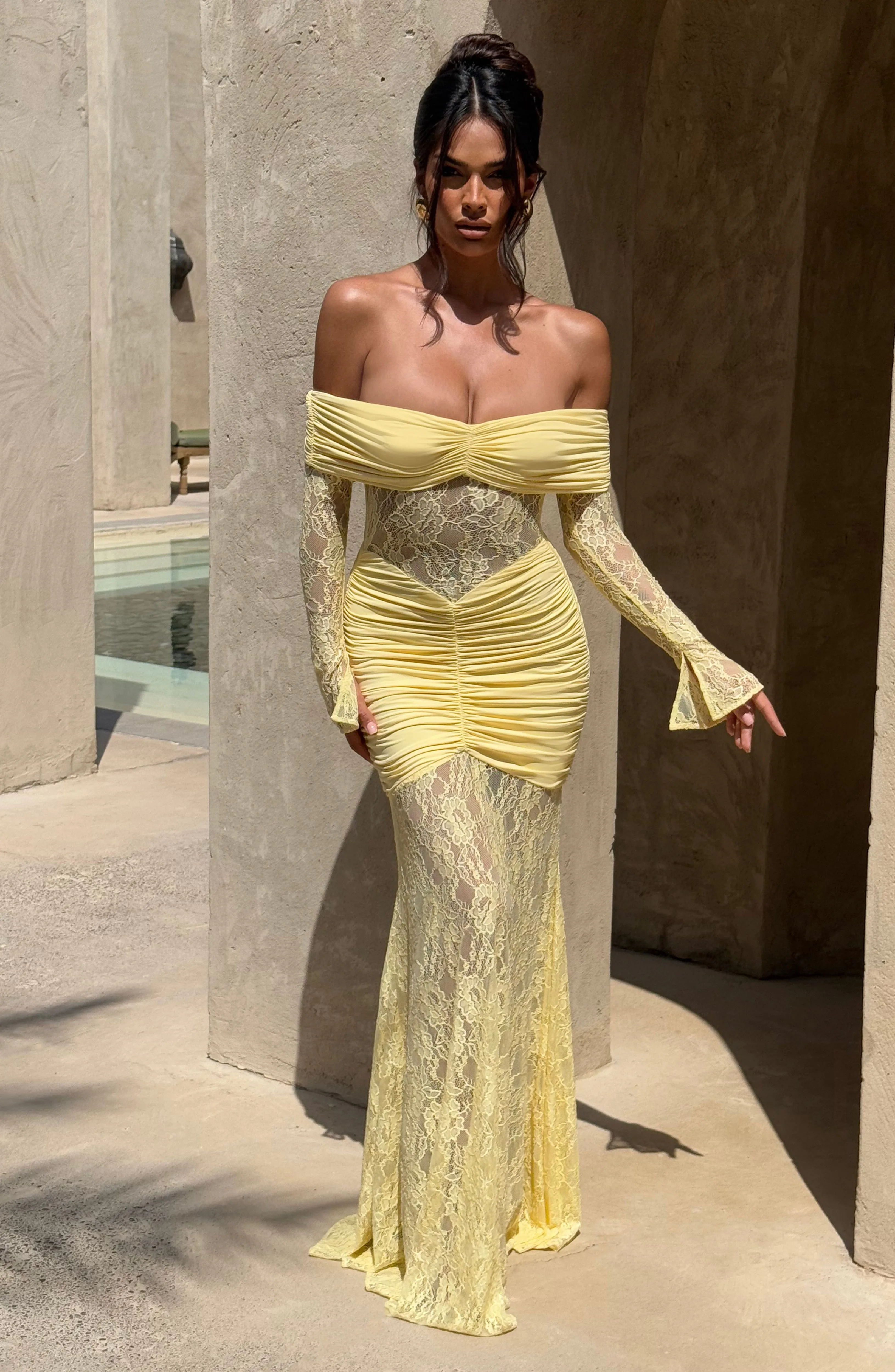 Sauline Maxi Dress - Lemon sold by Babyboo Fashion product image thumbnail 2