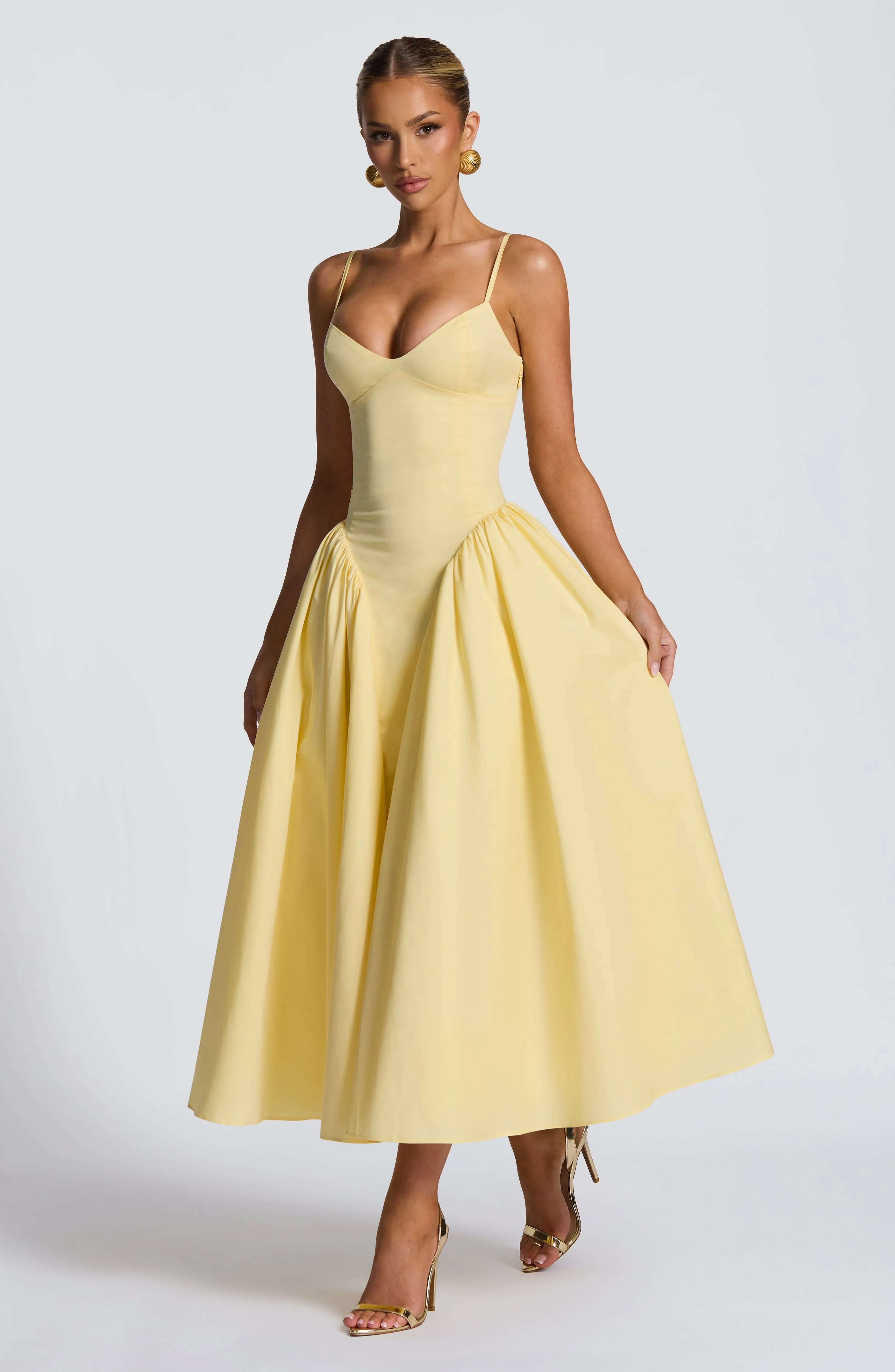 Emerson Midi Dress - Lemon sold by Babyboo Fashion product image thumbnail 4