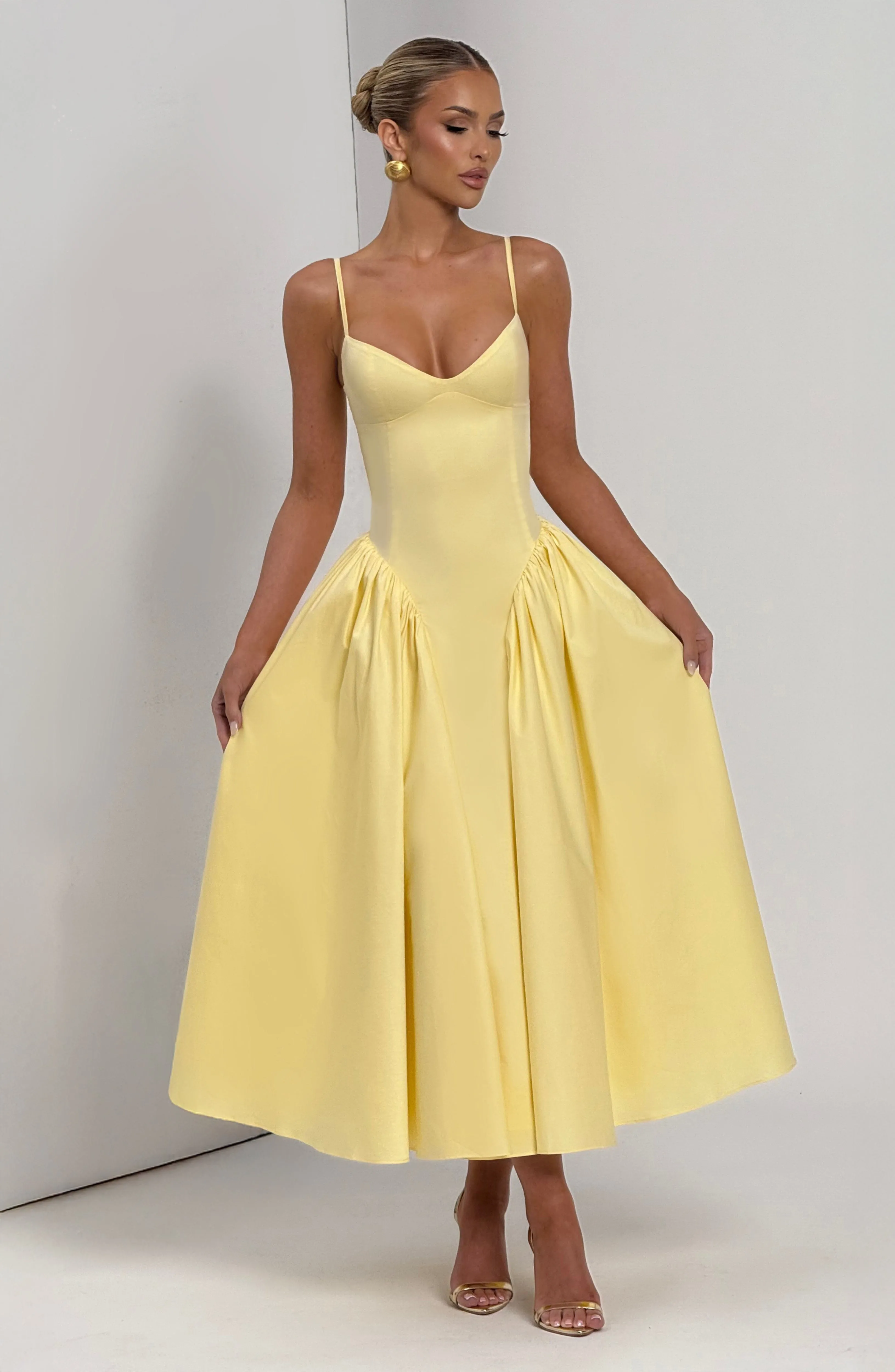Emerson Midi Dress - Lemon sold by Babyboo Fashion product image thumbnail 5