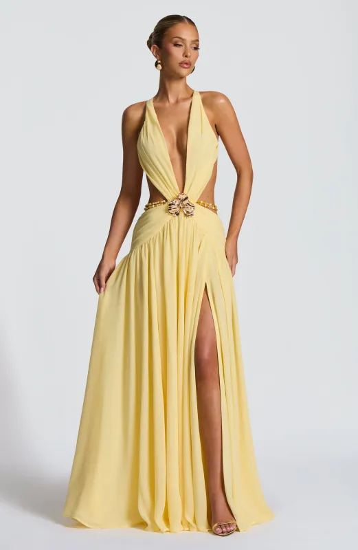 Indianna Maxi Dress - Lemon sold by Babyboo Fashion