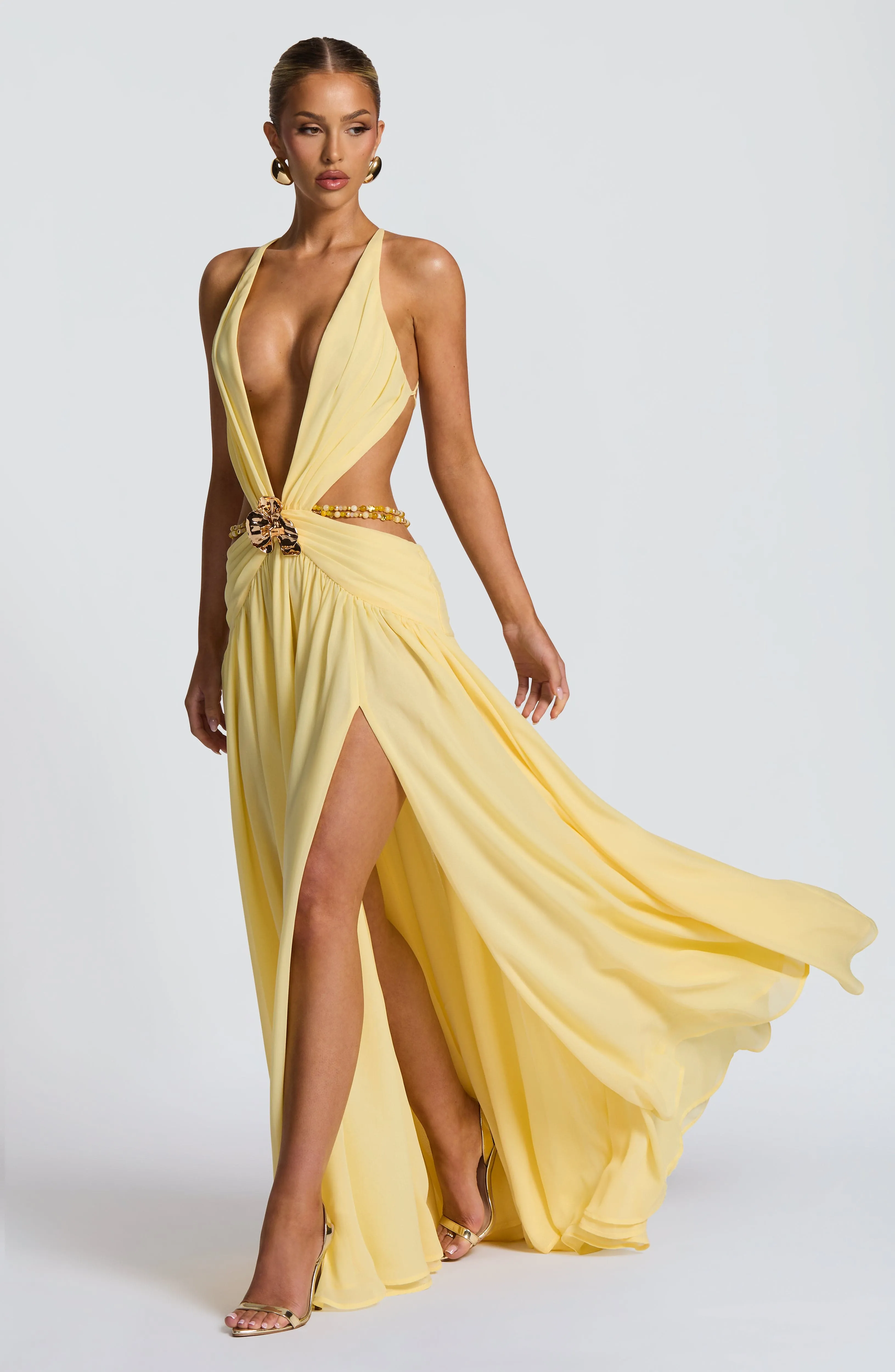 Indianna Maxi Dress - Lemon sold by Babyboo Fashion product image thumbnail 2