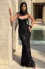 Nefertiti Maxi Dress - Black sold by Babyboo Fashion