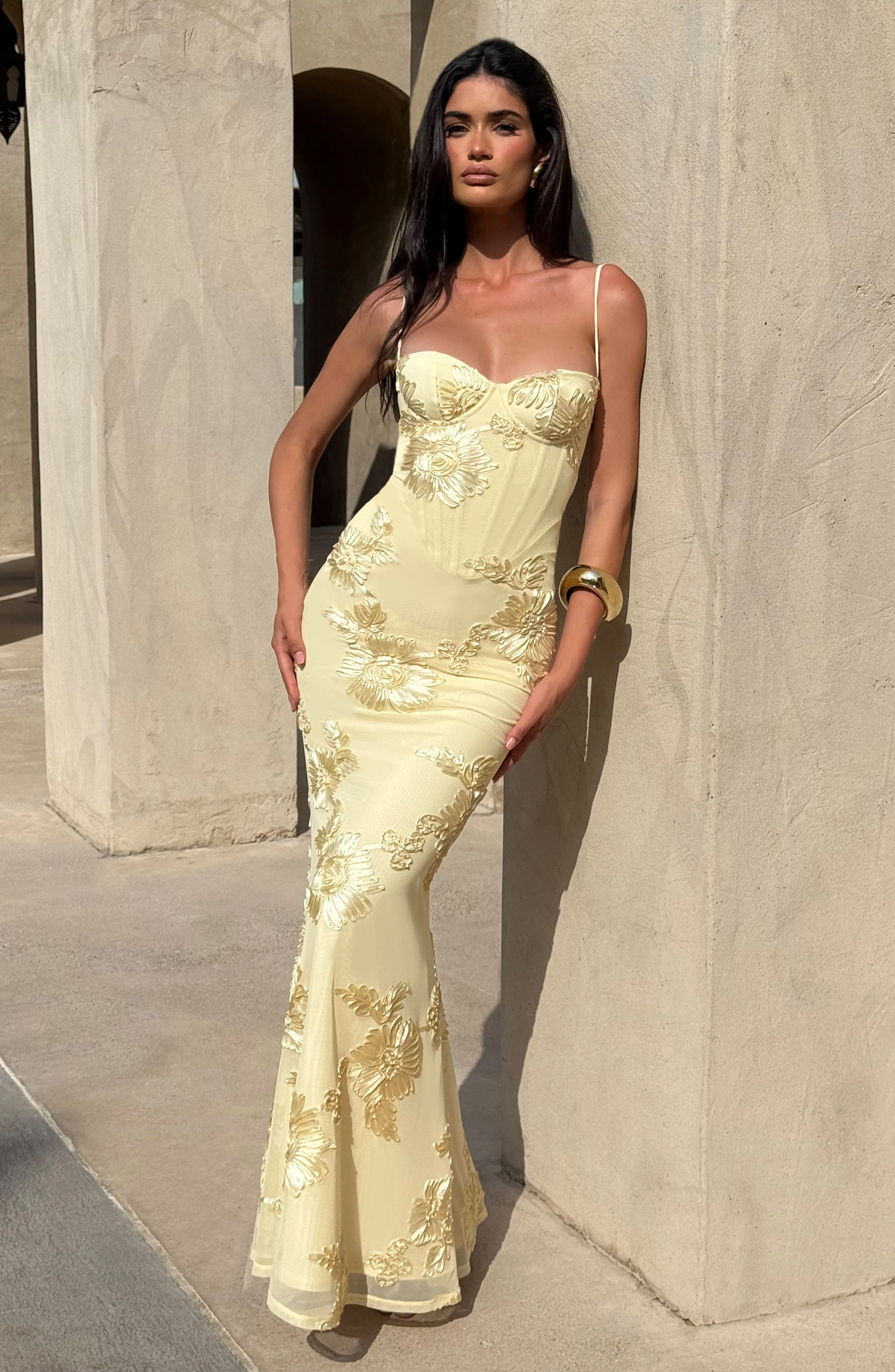 Nefertiti Maxi Dress - Lemon sold by Babyboo Fashion product image thumbnail 5