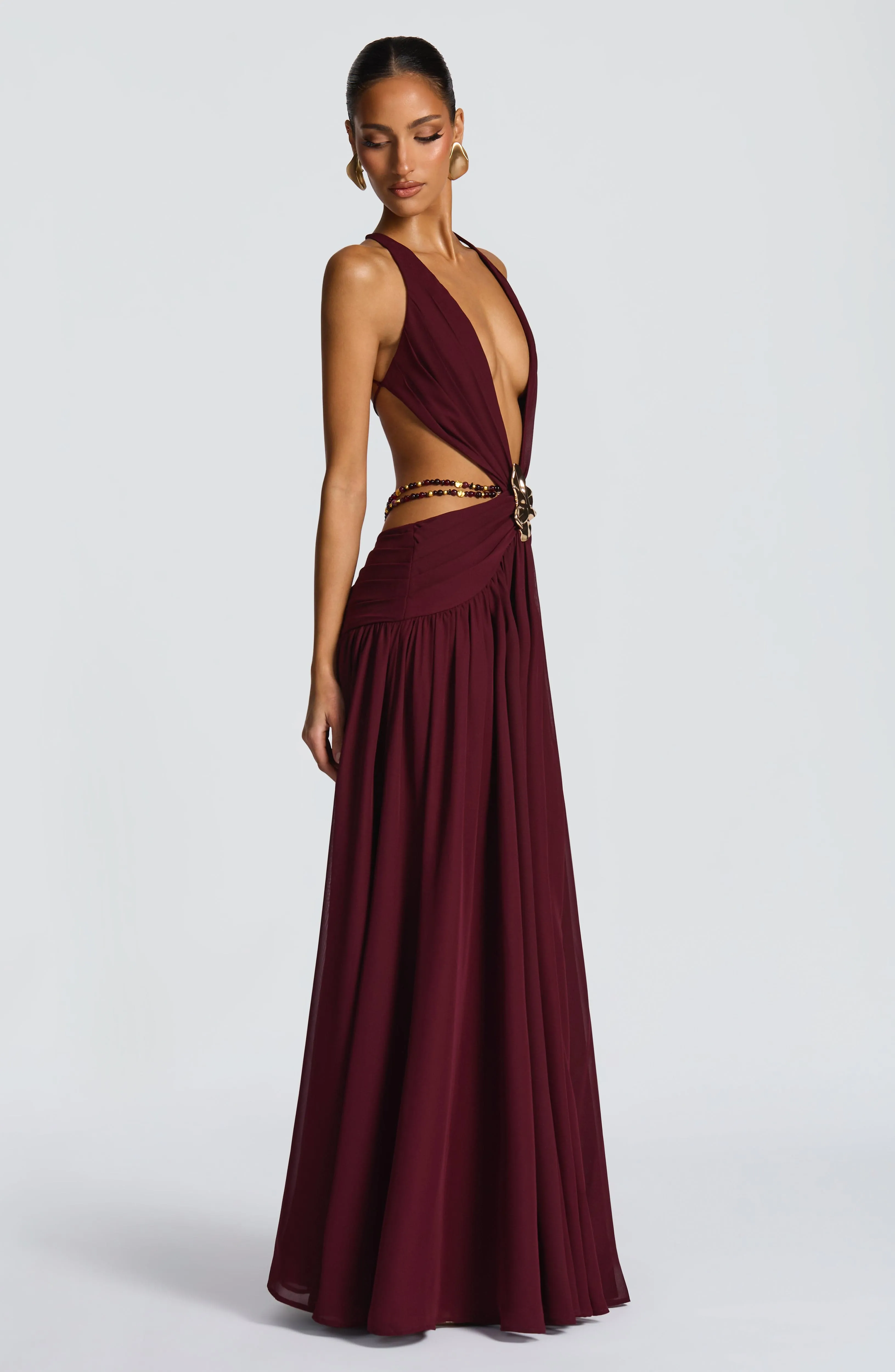 Indianna Maxi Dress - Cherry Lacquer sold by Babyboo Fashion product image thumbnail 5