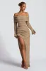 Adelphia Midi Dress - Beige sold by Babyboo Fashion