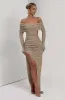 Adelphia Midi Dress - Beige sold by Babyboo Fashion
