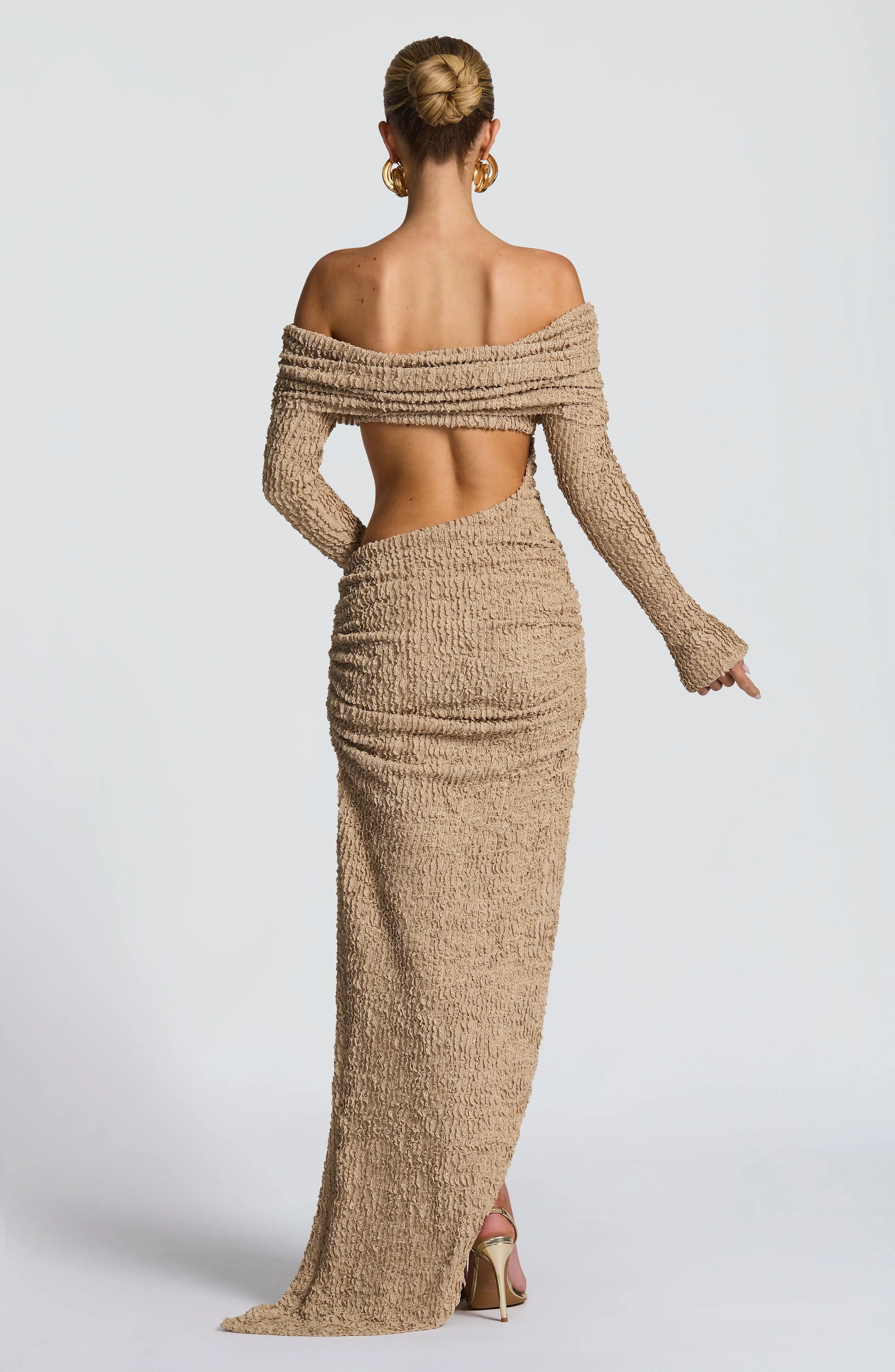 Adelphia Midi Dress - Beige sold by Babyboo Fashion product image thumbnail 2