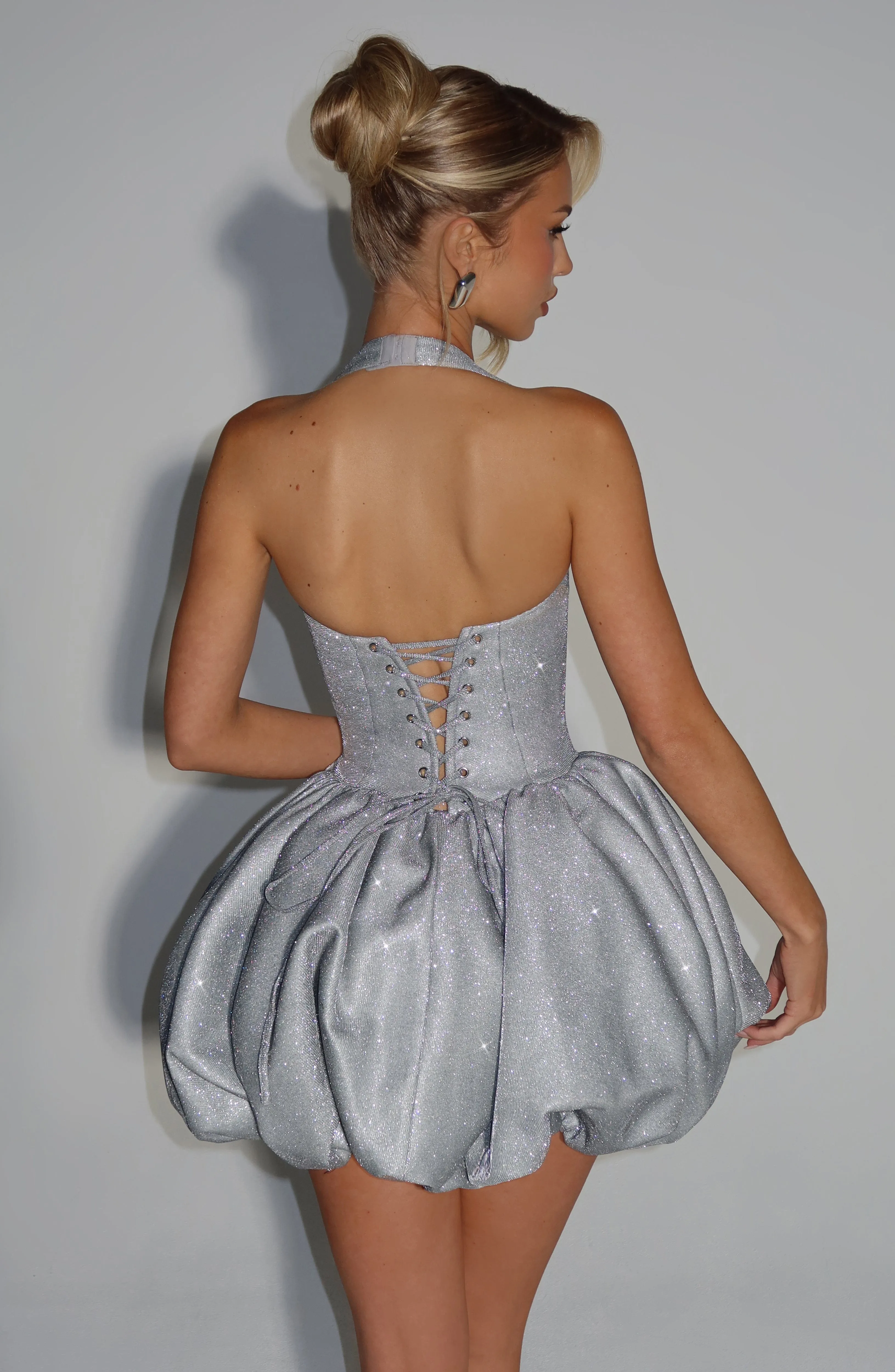 Araminta Mini Dress - Silver sold by Babyboo Fashion product image thumbnail 2