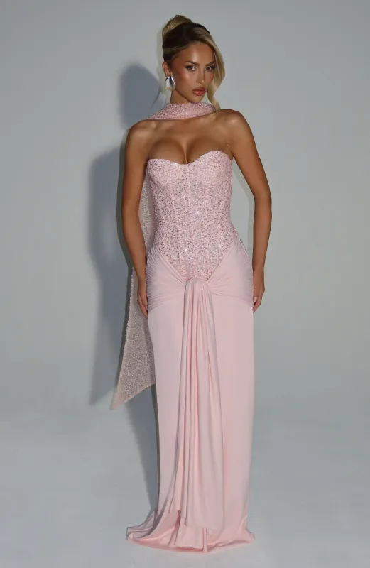 Carina Maxi Dress - Blush sold by Babyboo Fashion