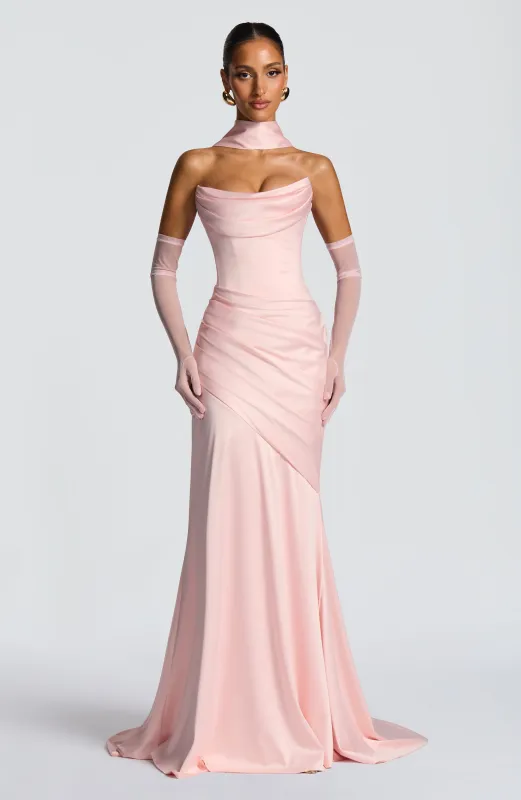 Kensington Maxi Dress - Blush sold by Babyboo Fashion