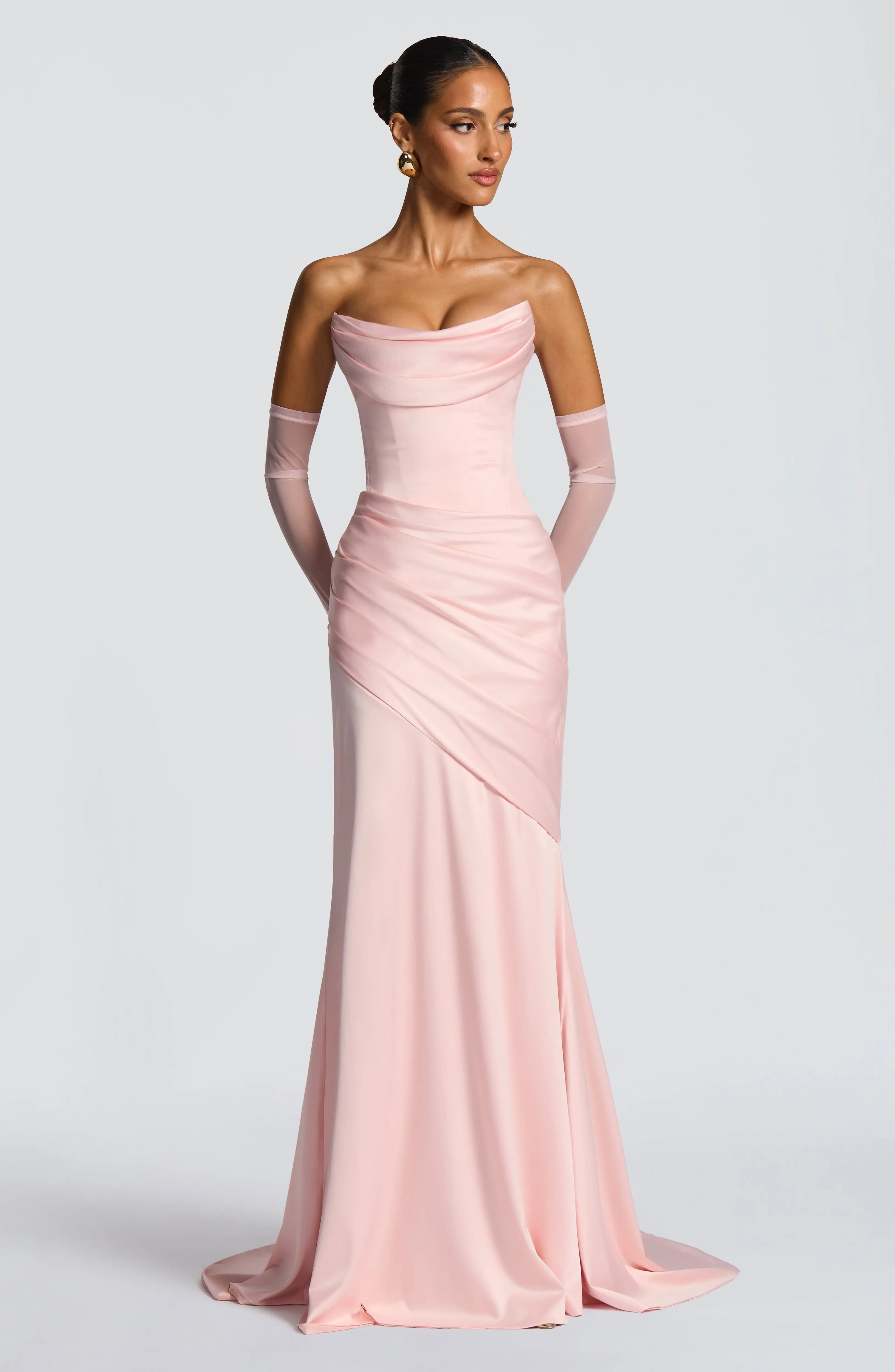 Kensington Maxi Dress - Blush sold by Babyboo Fashion product image thumbnail 4