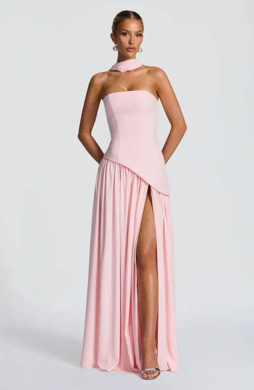 Maliyah Maxi Dress - Blush sold by Babyboo Fashion