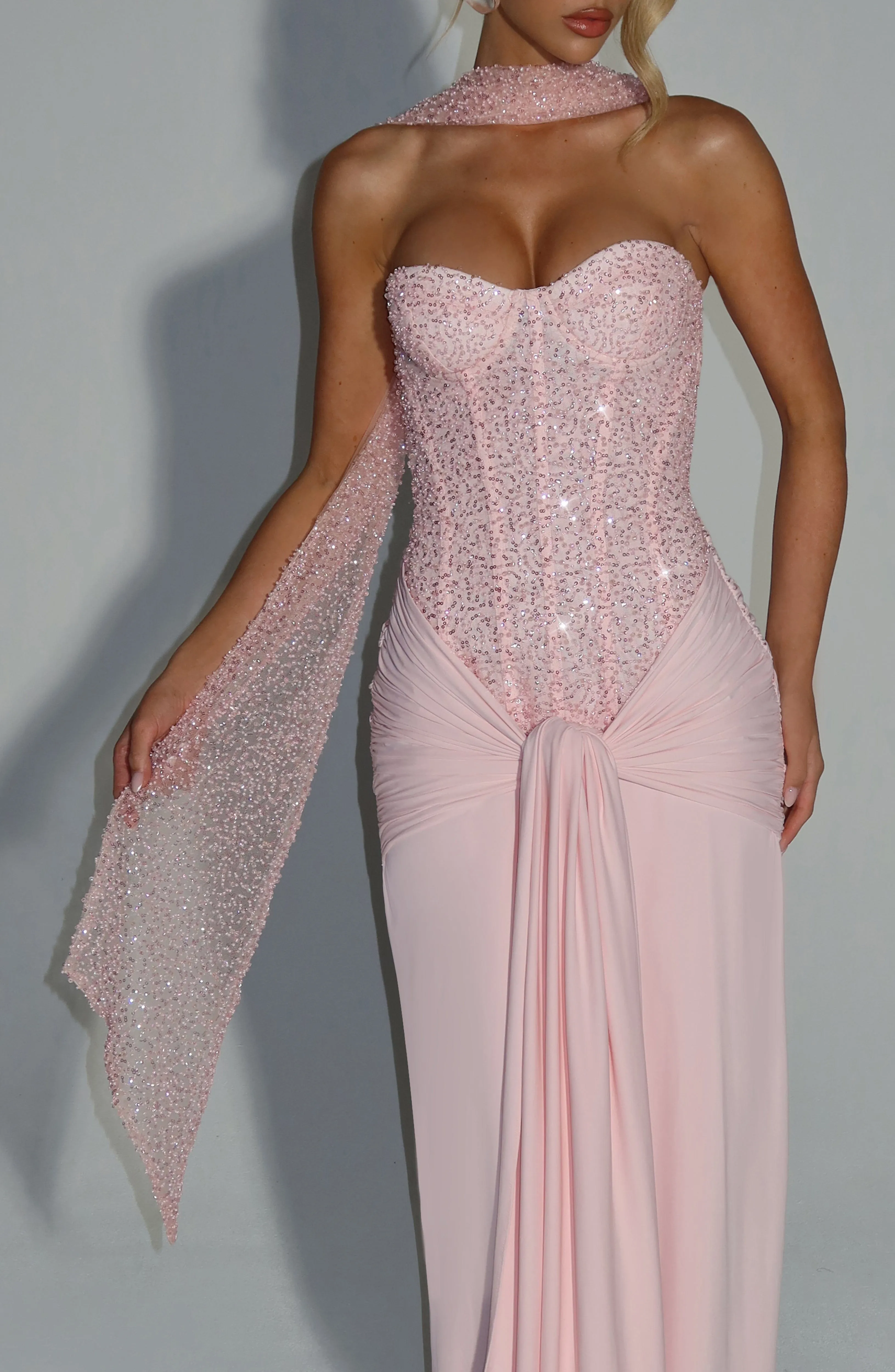 Miya Scarf - Blush sold by Babyboo Fashion