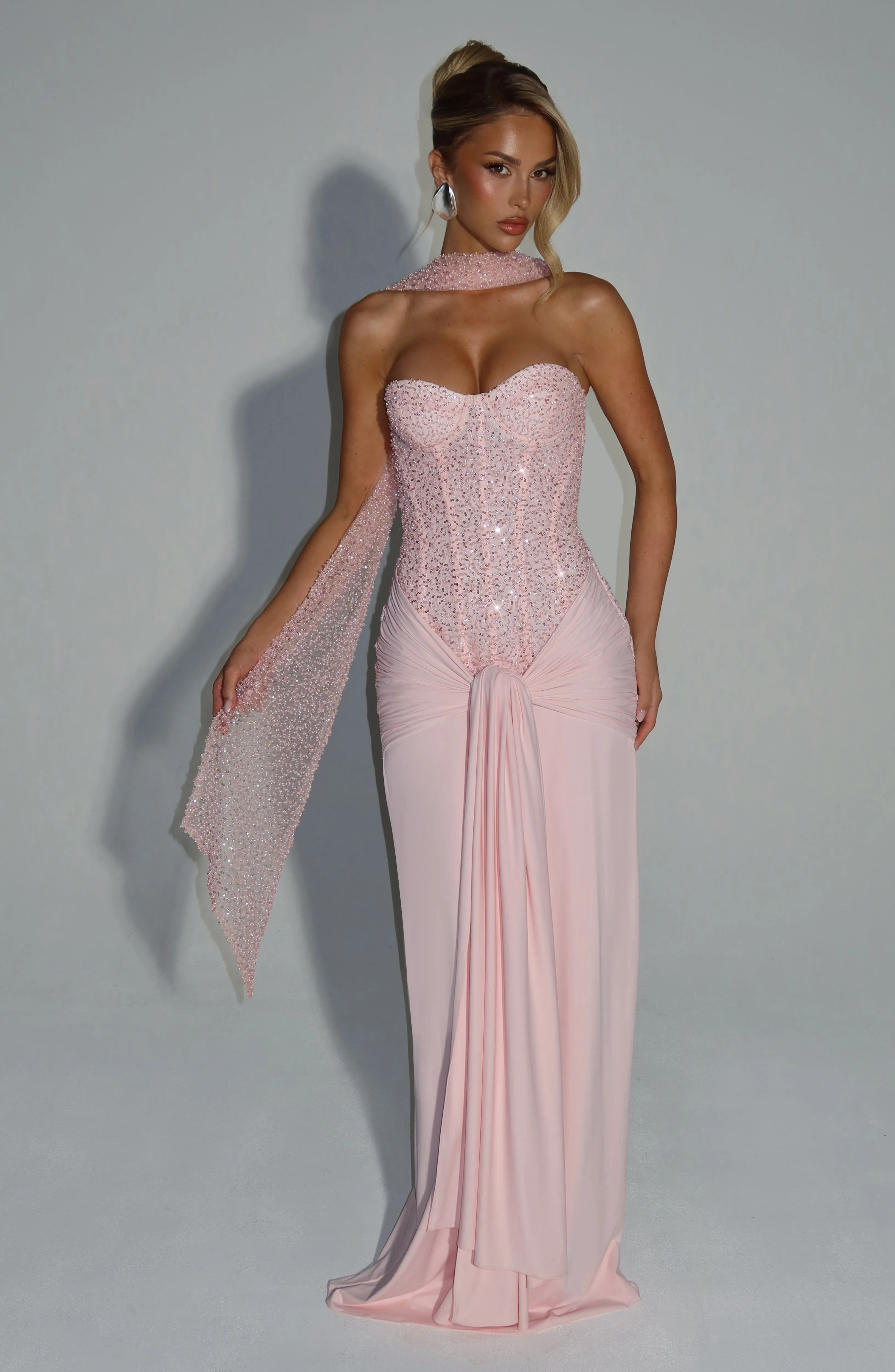 Miya Scarf - Blush sold by Babyboo Fashion product image thumbnail 4