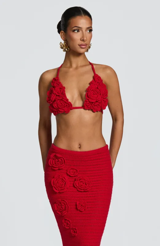 Nerida Top - Red sold by Babyboo Fashion