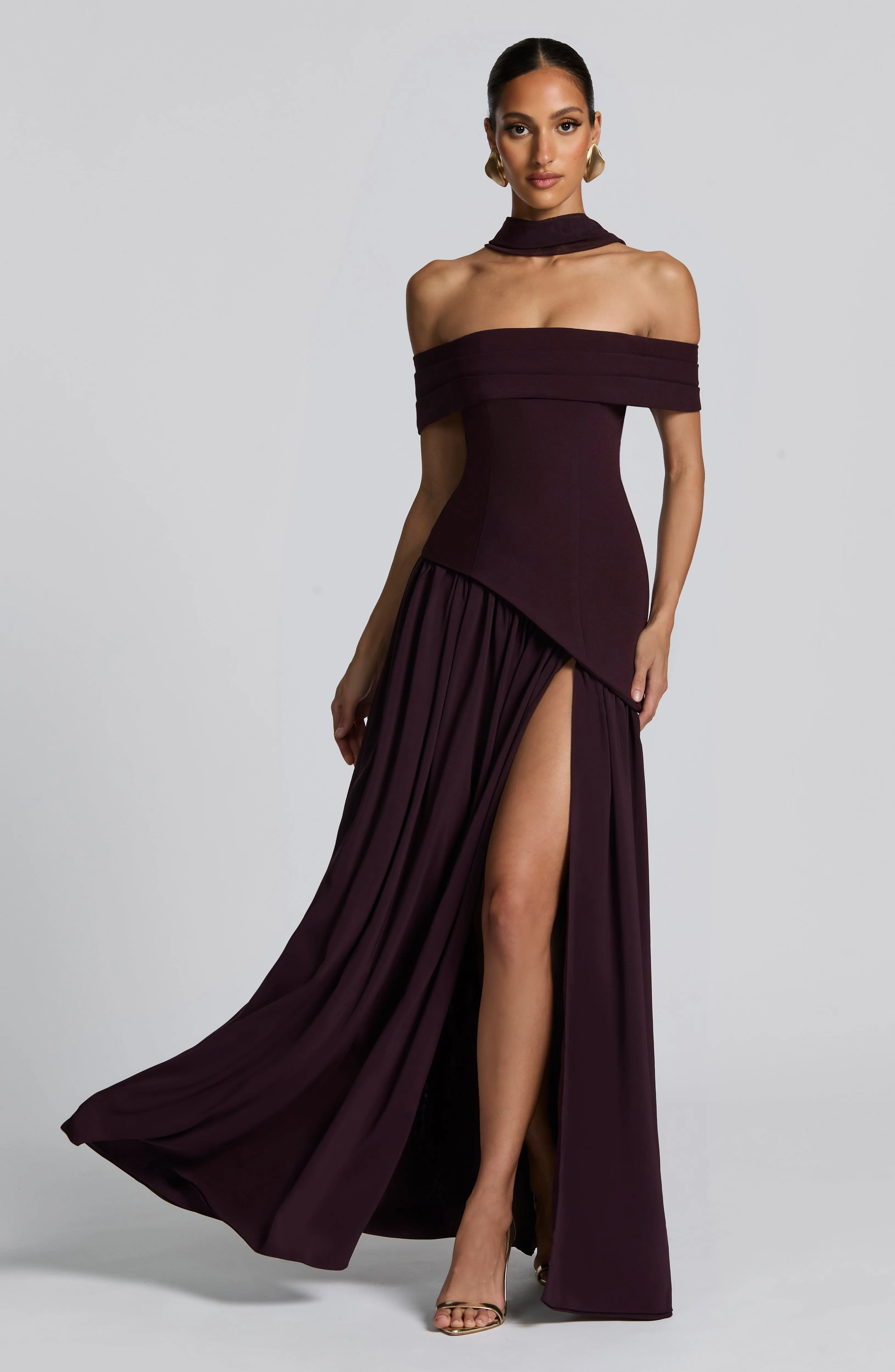 Delilah Maxi Dress - Plum sold by Babyboo Fashion product image thumbnail 4