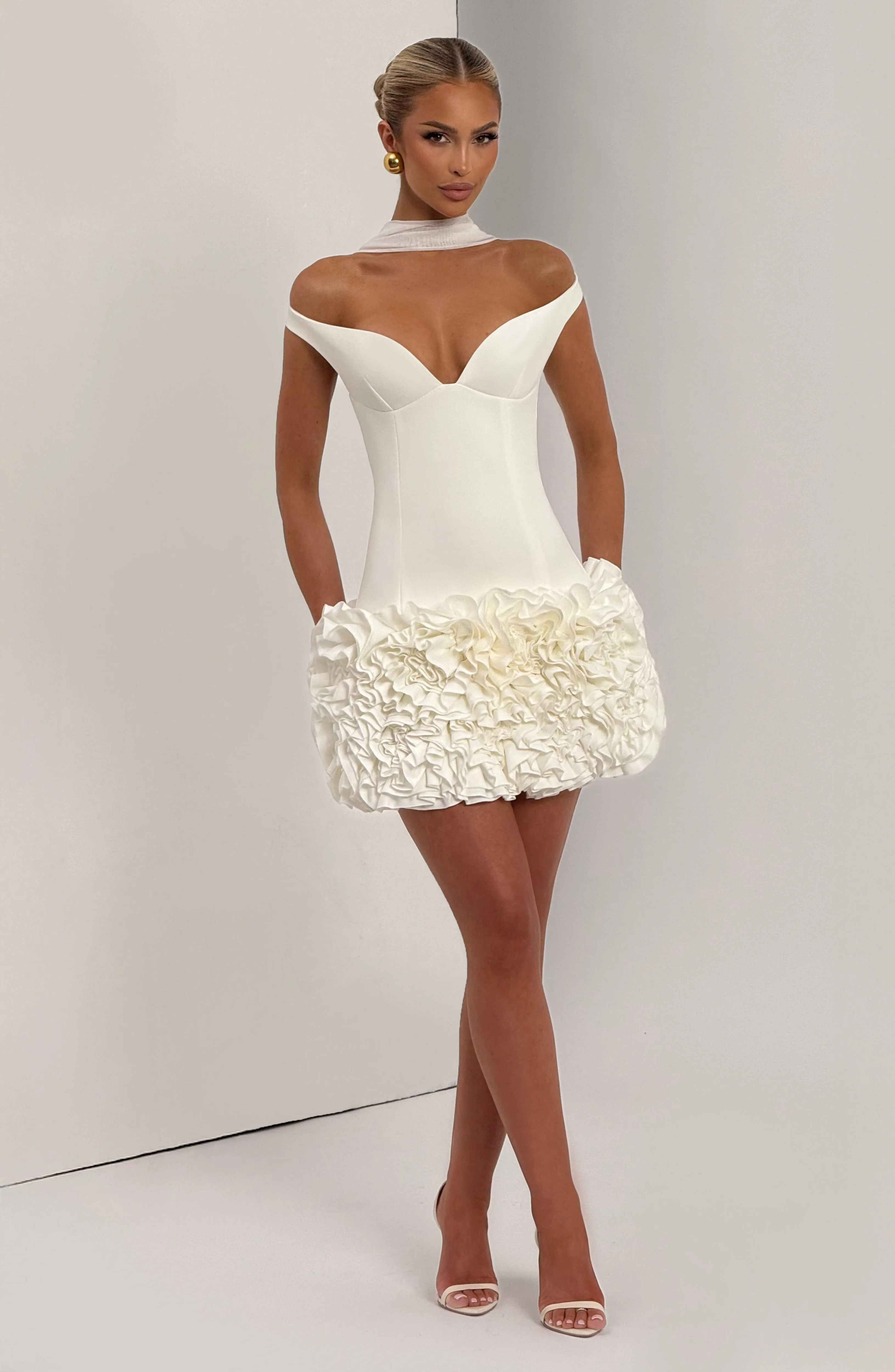 Aveta Mini Dress - Ivory sold by Babyboo Fashion product image thumbnail 5