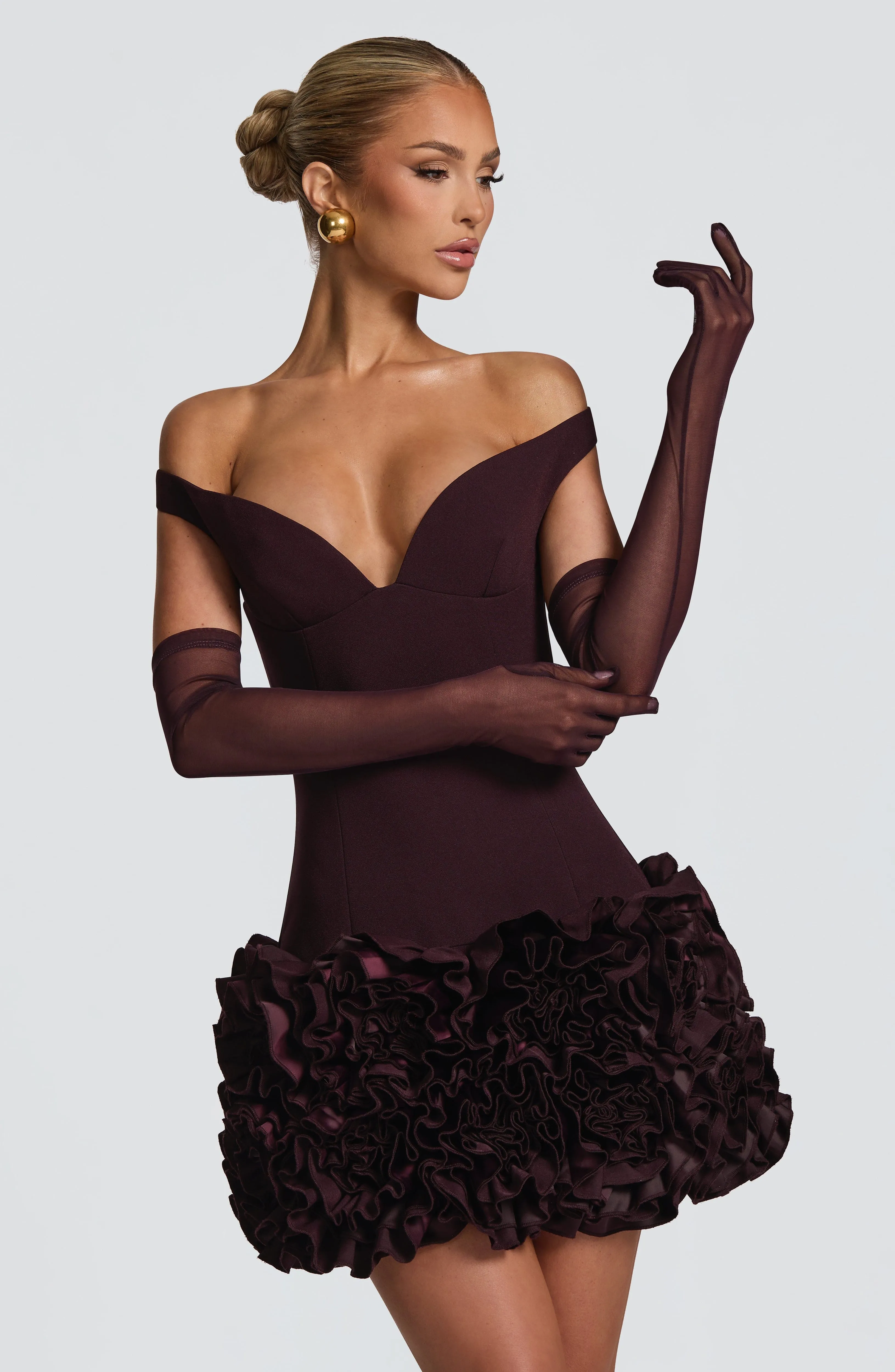 Eli Gloves - Plum sold by Babyboo Fashion product image thumbnail 2