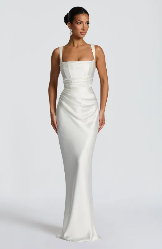 Calanthe Maxi Dress - Ivory sold by Babyboo Fashion