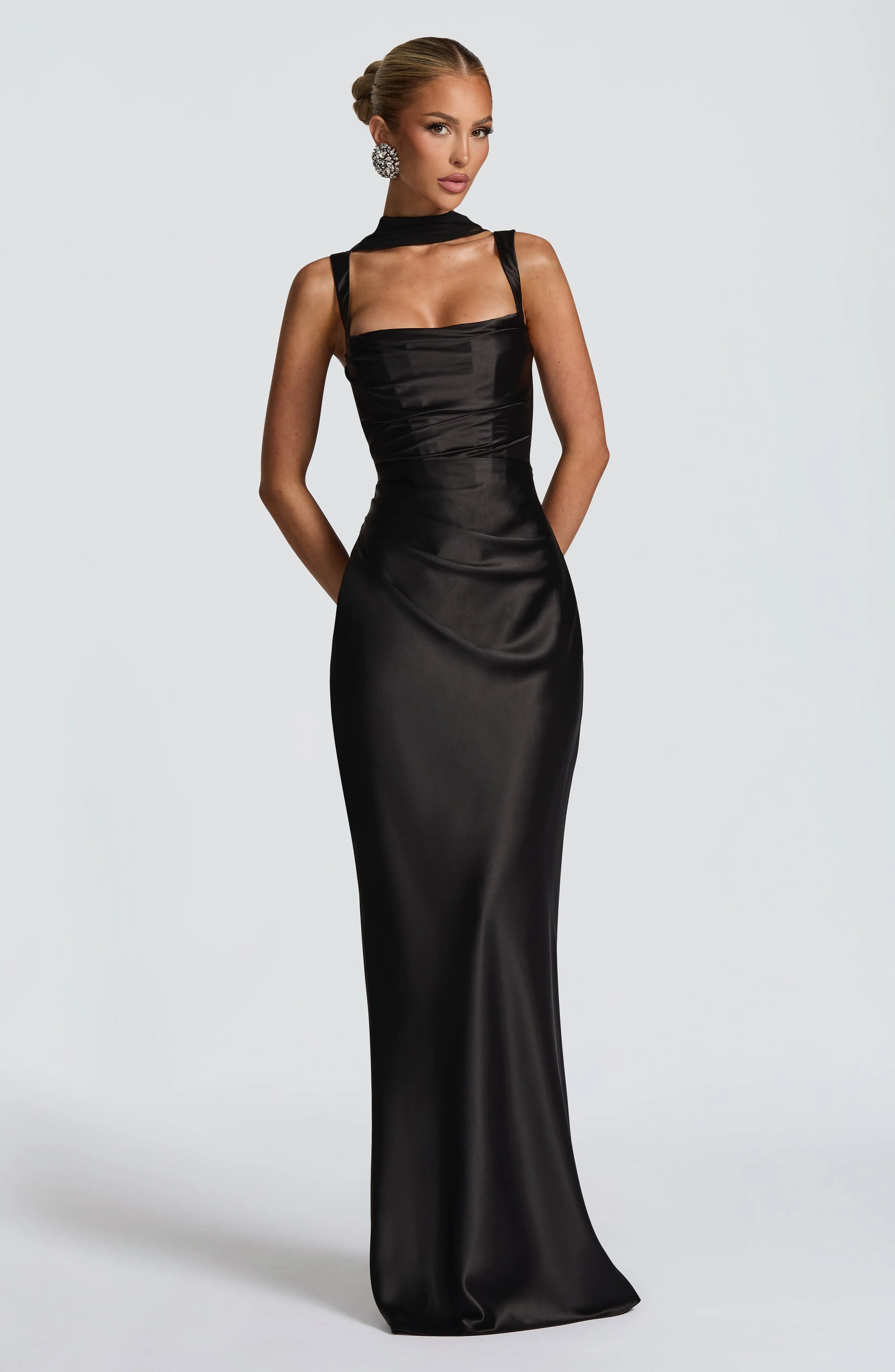 Calanthe Maxi Dress - Black sold by Babyboo Fashion product image thumbnail 5