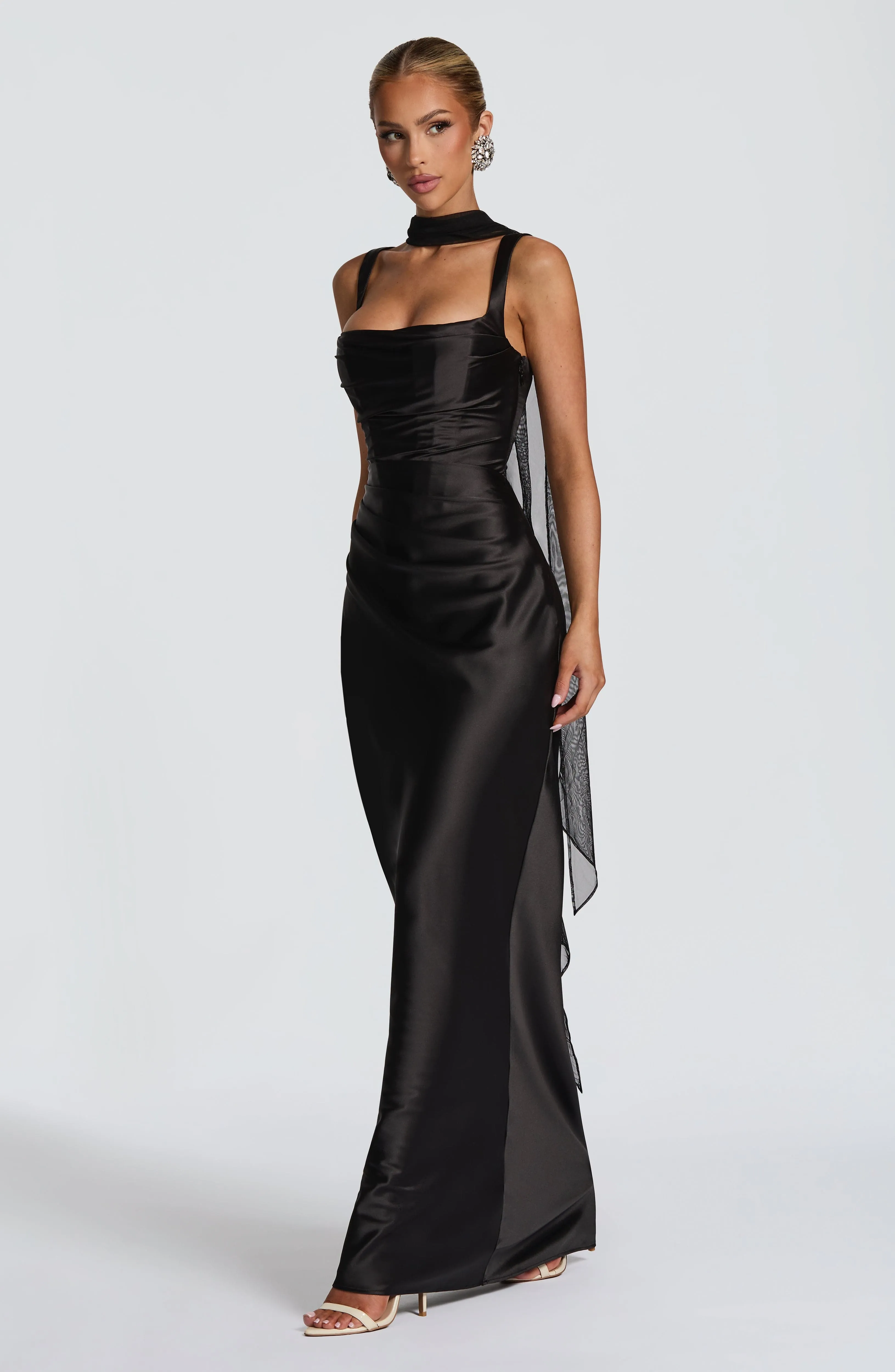 Calanthe Maxi Dress - Black sold by Babyboo Fashion product image thumbnail 4