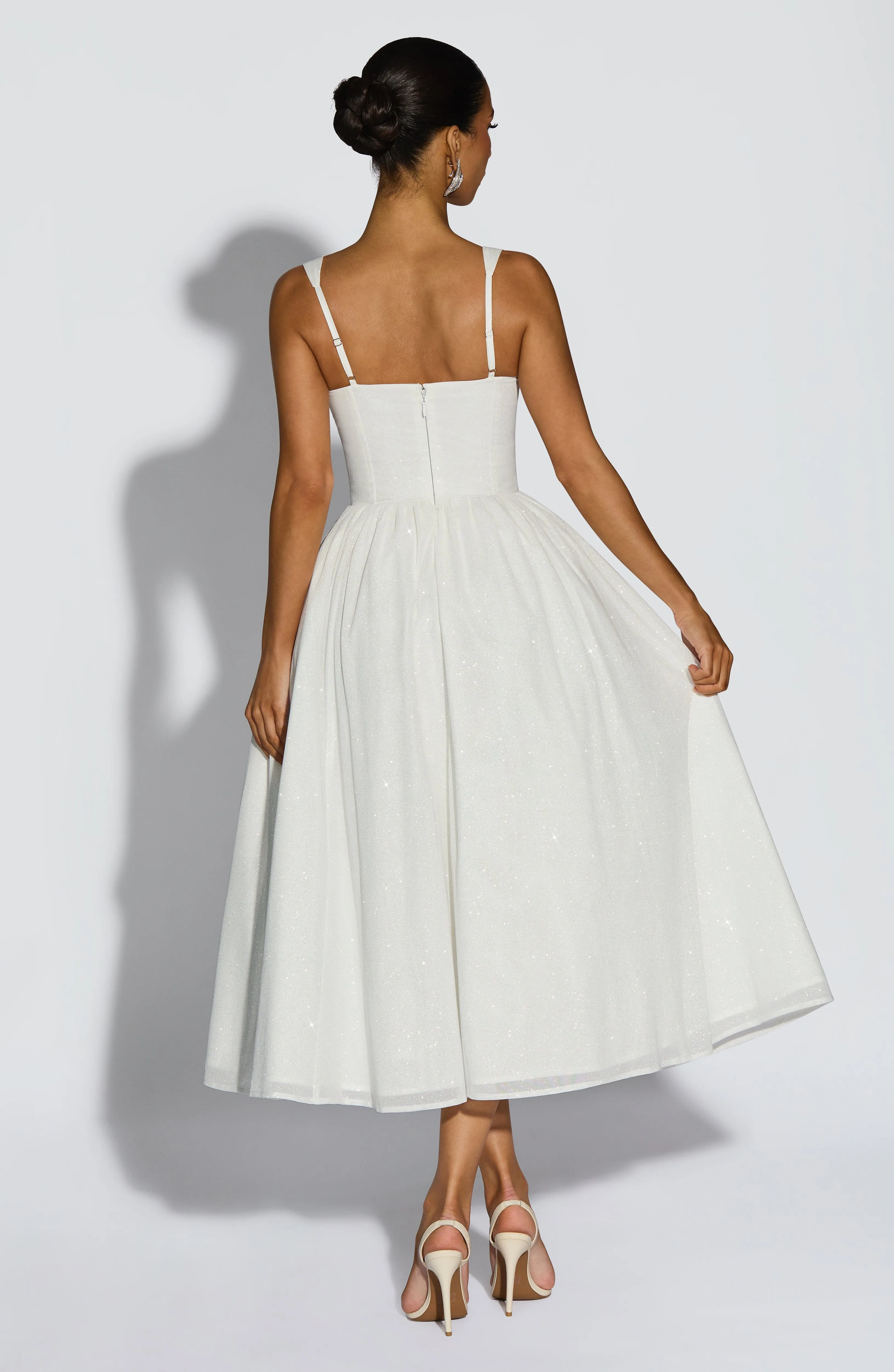 Vivienne Midi Dress - Ivory Sparkle sold by Babyboo Fashion product image thumbnail 2