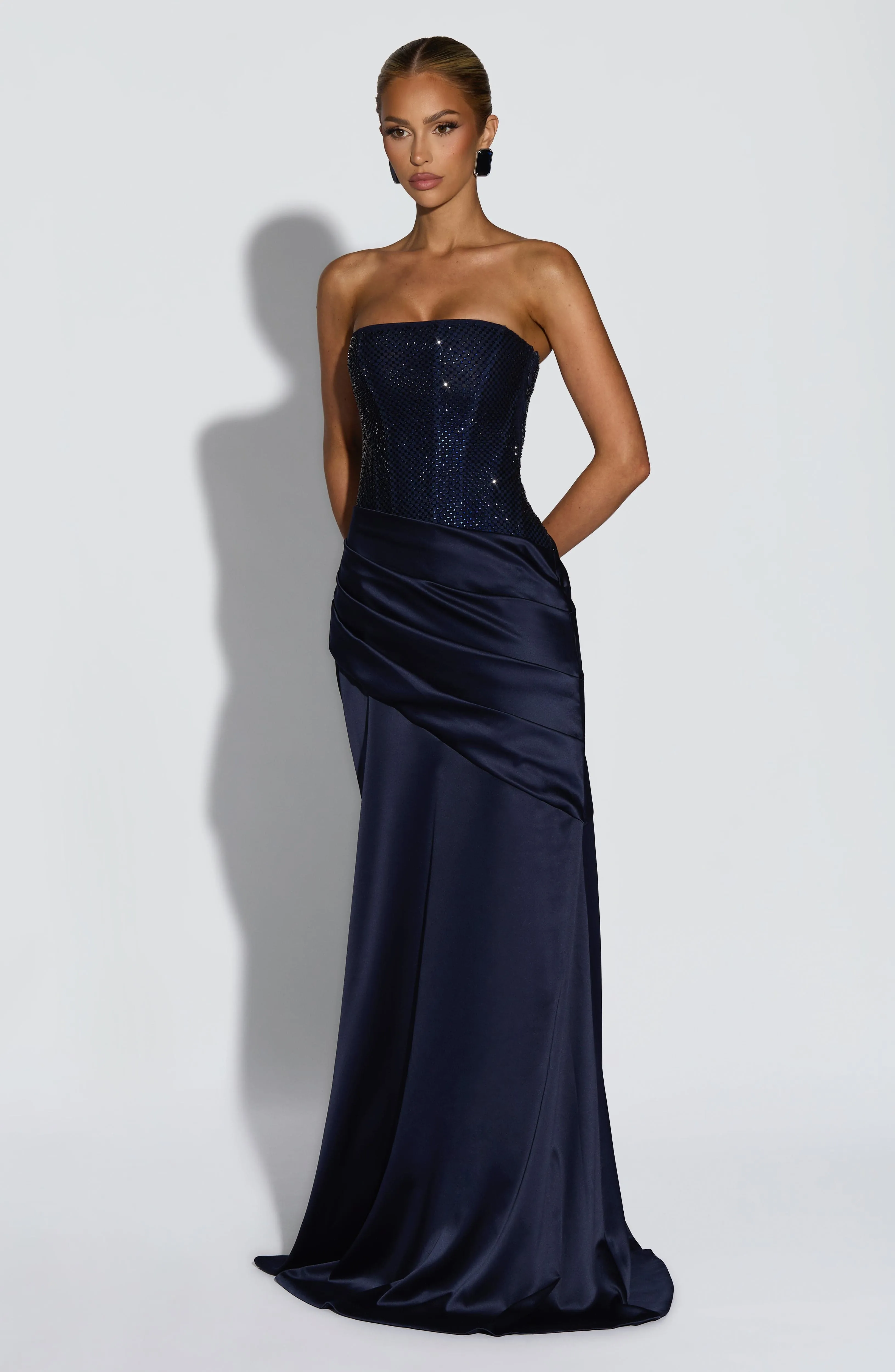 Celestia Maxi Dress - Navy sold by Babyboo Fashion product image thumbnail 4