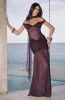 Alaia Maxi Dress - Plum sold by Babyboo Fashion