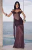 Alaia Maxi Dress - Plum sold by Babyboo Fashion