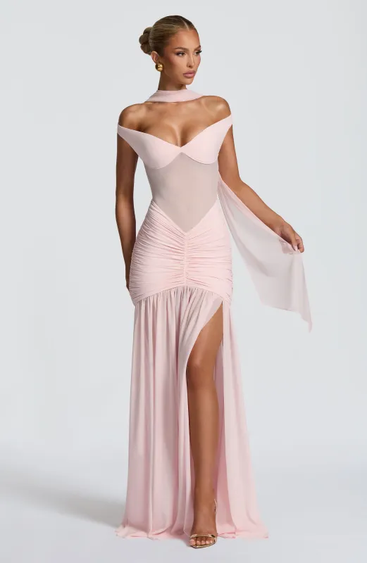 Alaia Maxi Dress - Blush sold by Babyboo Fashion