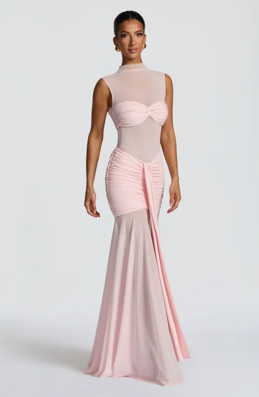 Fae Maxi Skirt - Blush sold by Babyboo Fashion