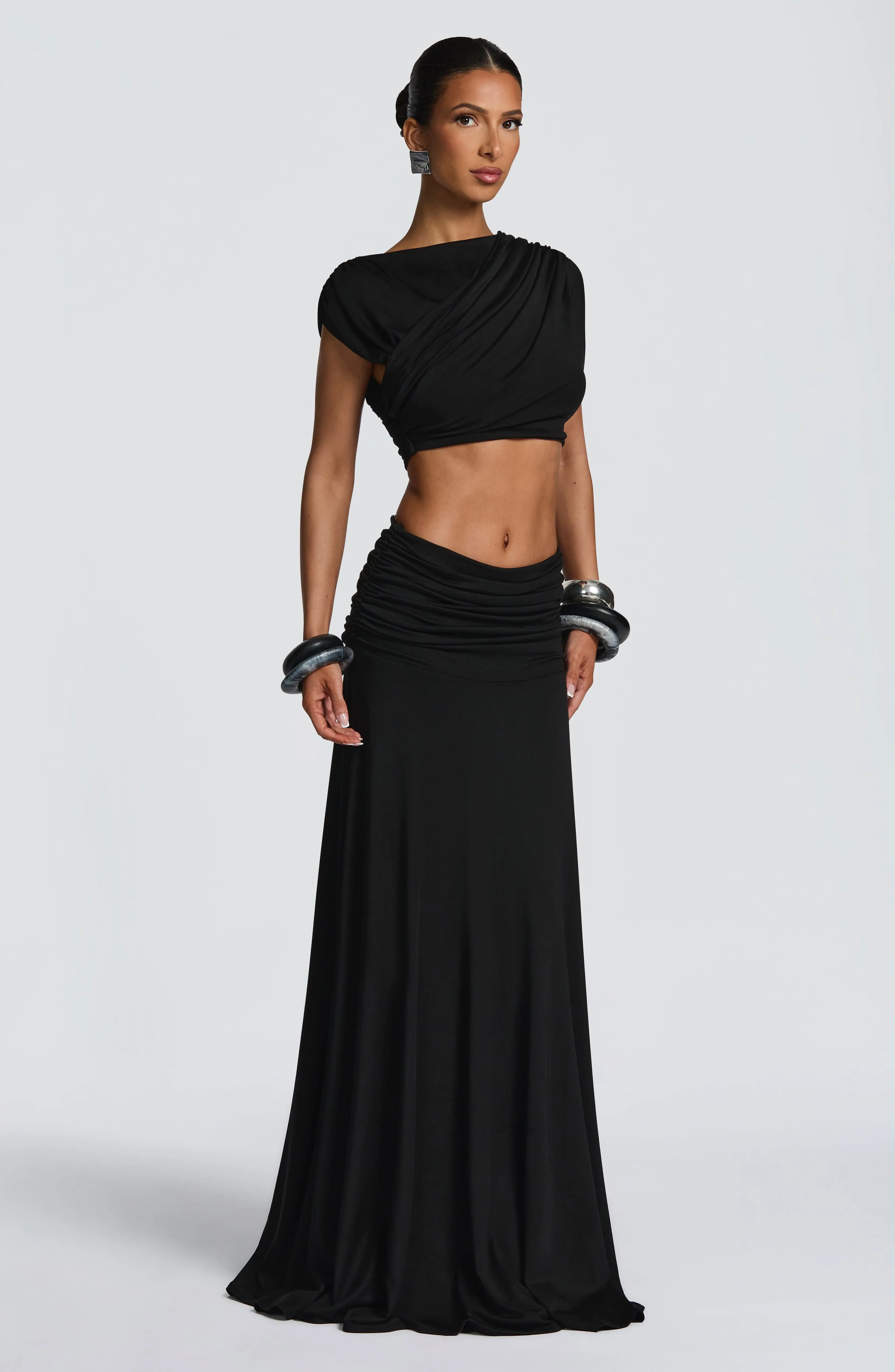 Paige Maxi Skirt - Black sold by Babyboo Fashion product image thumbnail 4