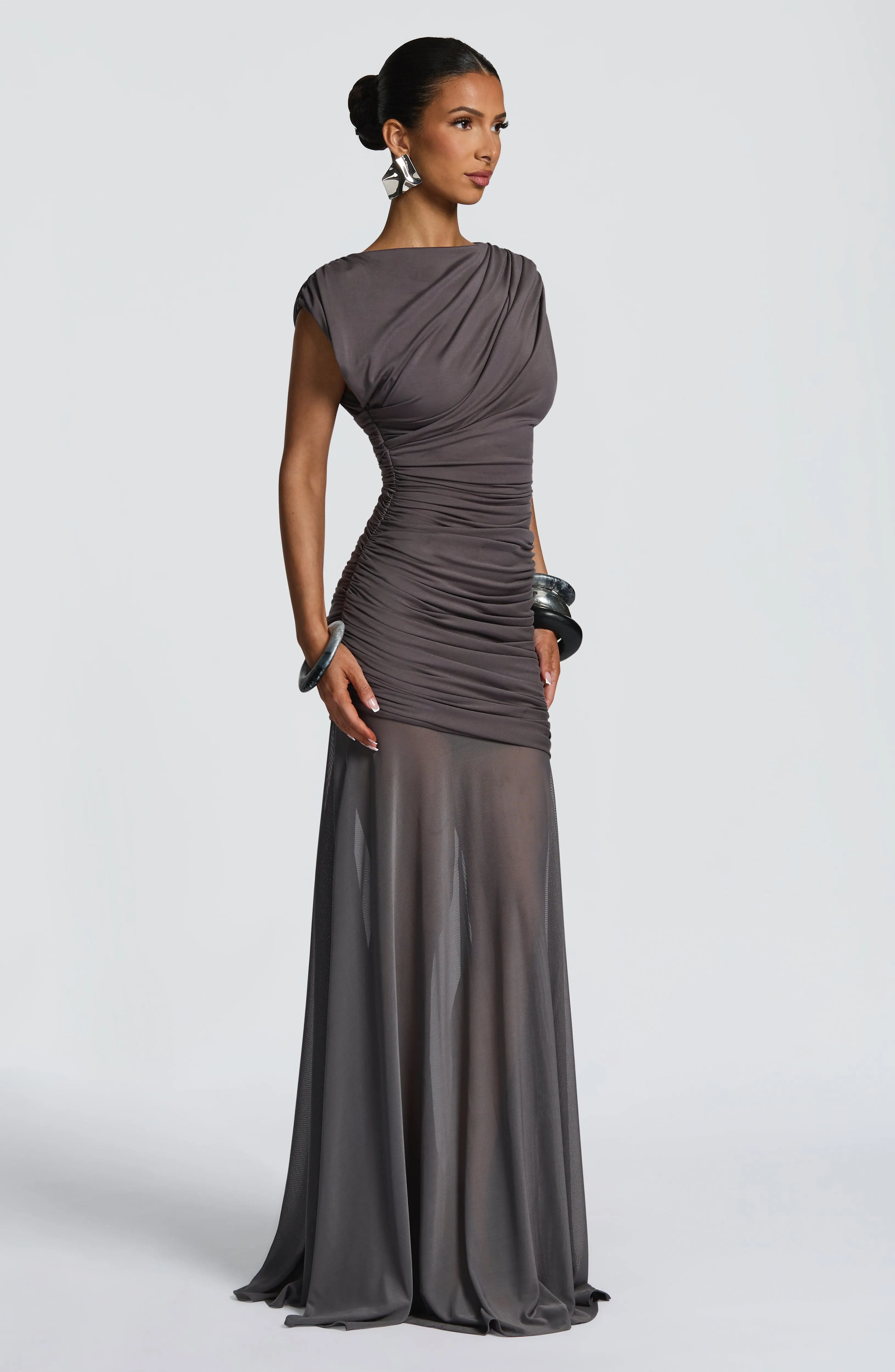 Demelza Maxi Dress - Charcoal sold by Babyboo Fashion product image thumbnail 2