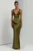 Atlanta Maxi Skirt - Deep Olive sold by Babyboo Fashion