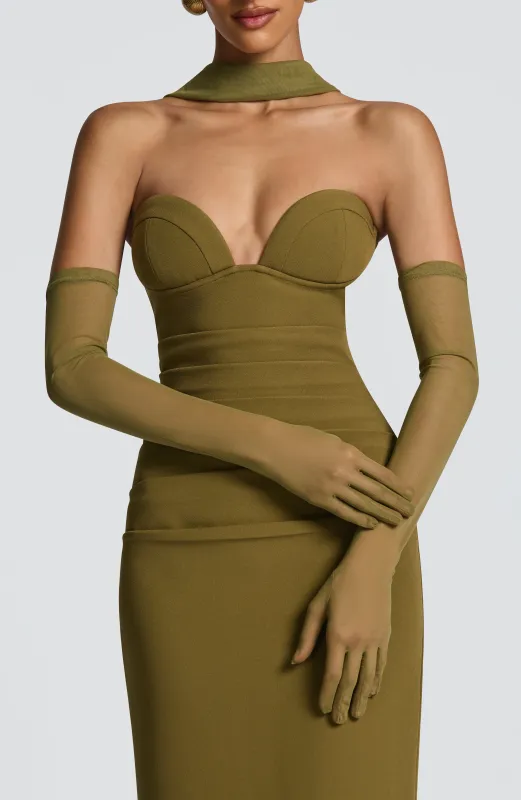 Eli Gloves - Deep Olive sold by Babyboo Fashion