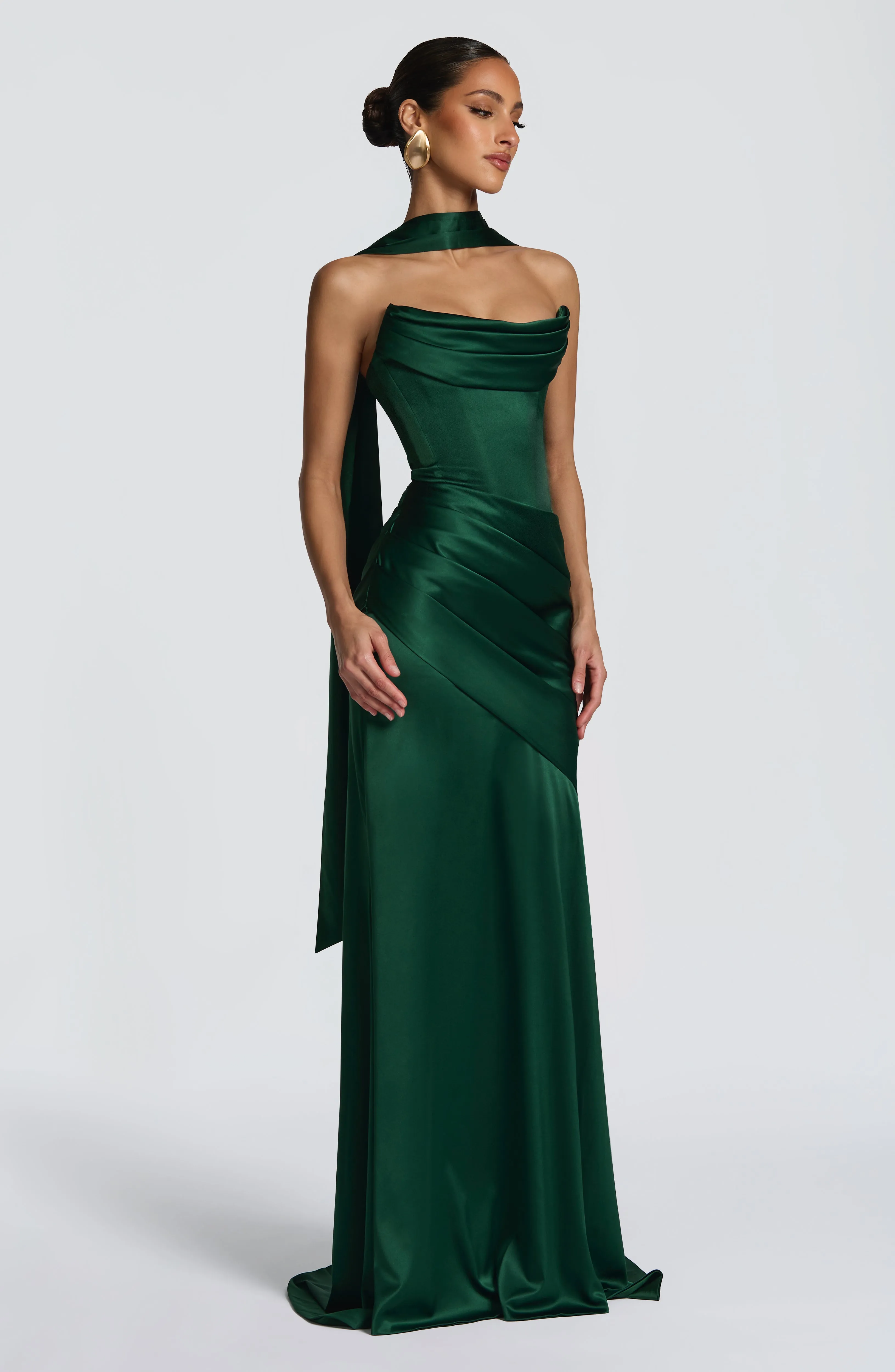 Kensington Maxi Dress - Emerald sold by Babyboo Fashion product image thumbnail 3