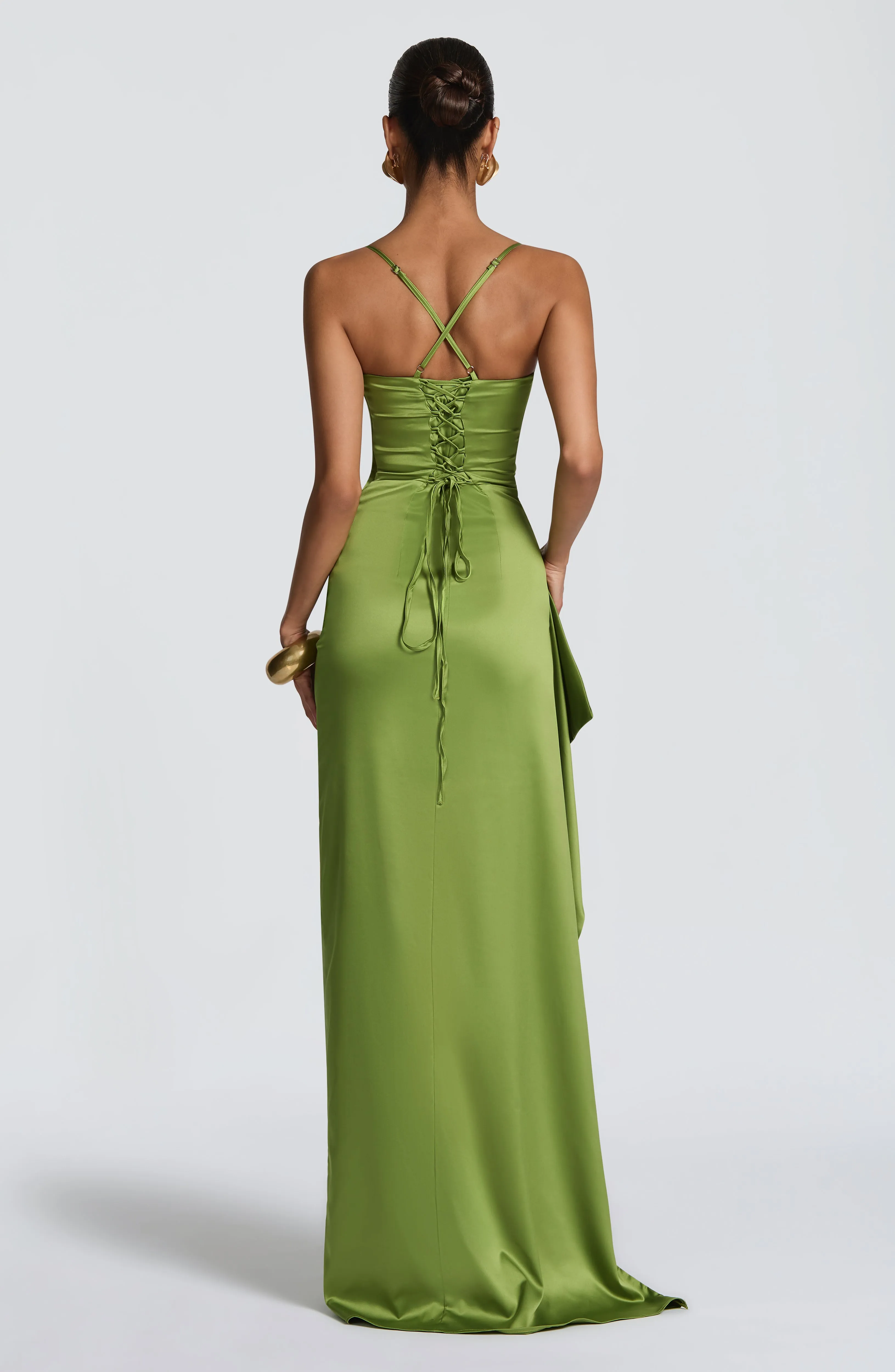 Helen Maxi Dress - Olive sold by Babyboo Fashion product image thumbnail 2