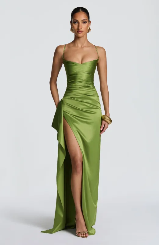 Helen Maxi Dress - Olive sold by Babyboo Fashion