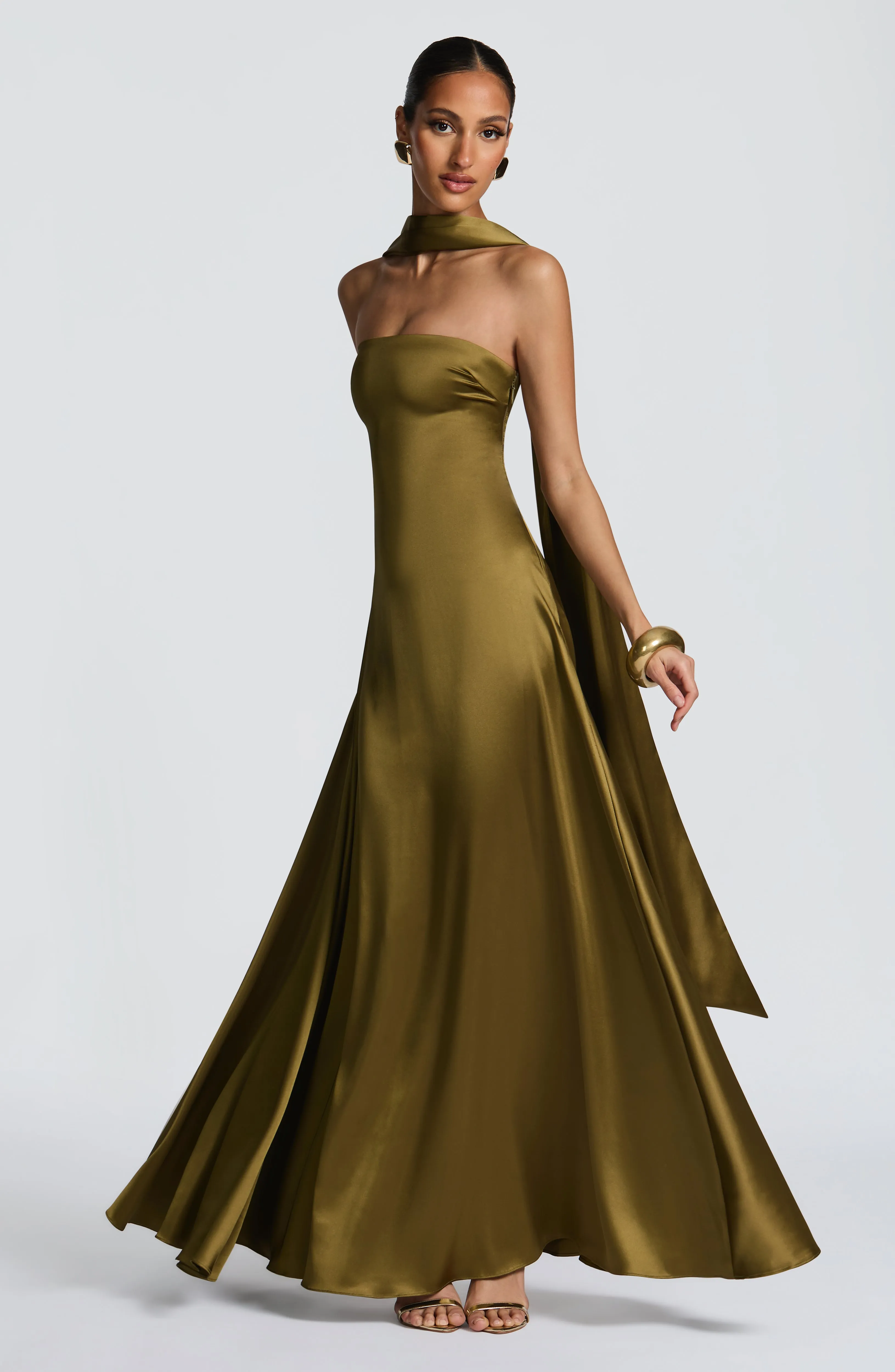 Morven Maxi Dress - Deep Olive sold by Babyboo Fashion product image thumbnail 3