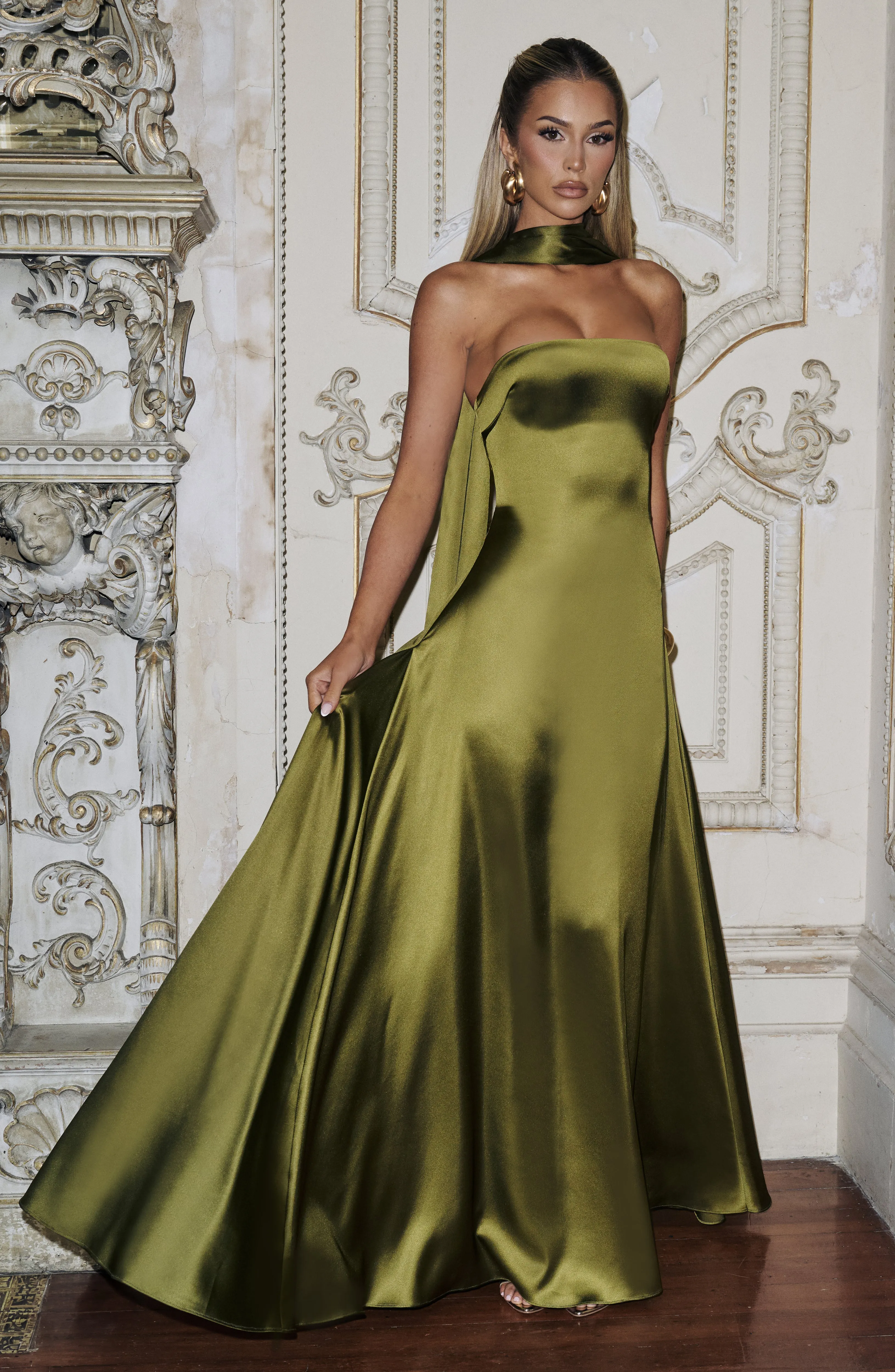 Morven Maxi Dress - Deep Olive sold by Babyboo Fashion