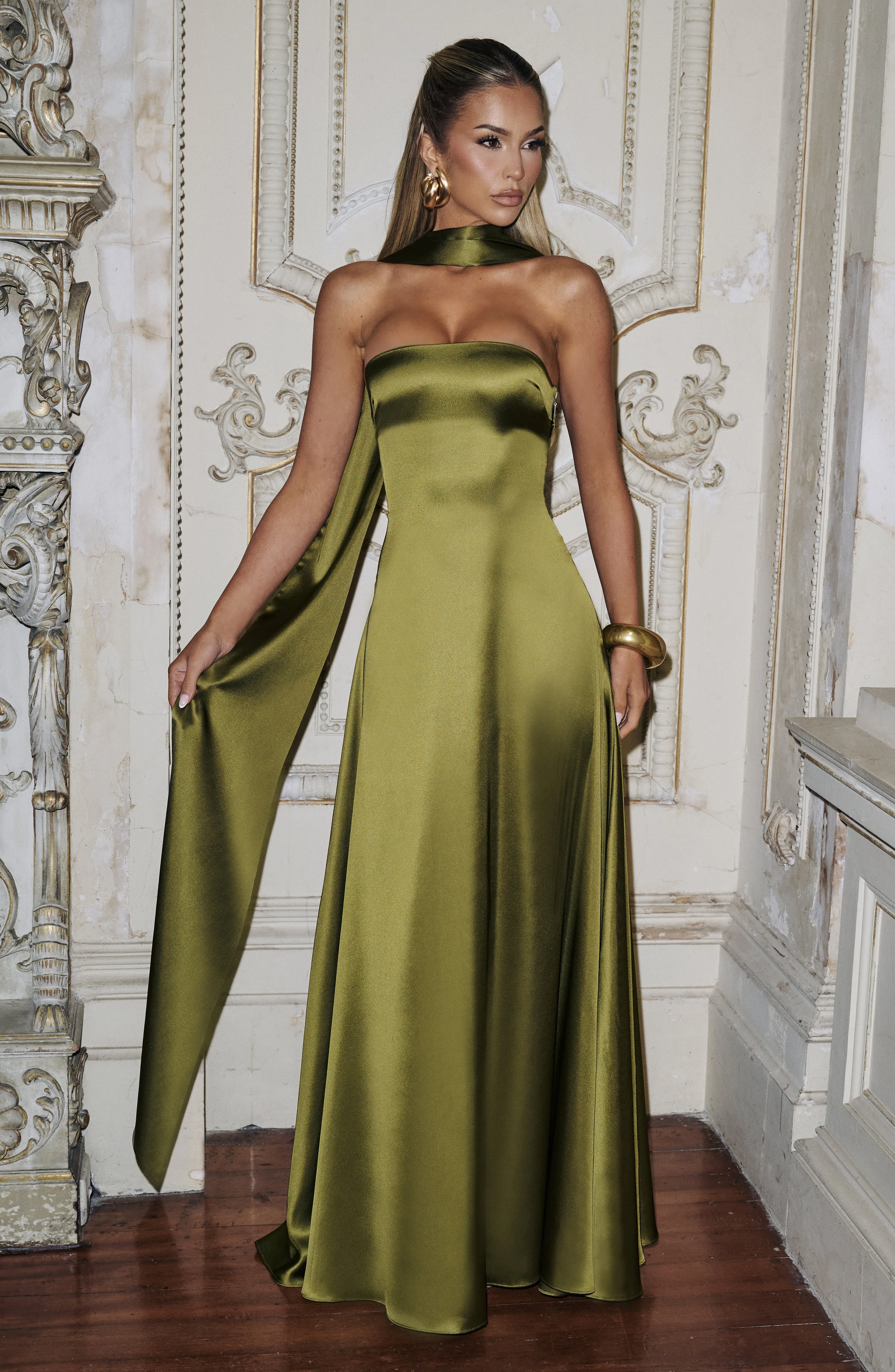 Morven Maxi Dress - Deep Olive sold by Babyboo Fashion product image thumbnail 2