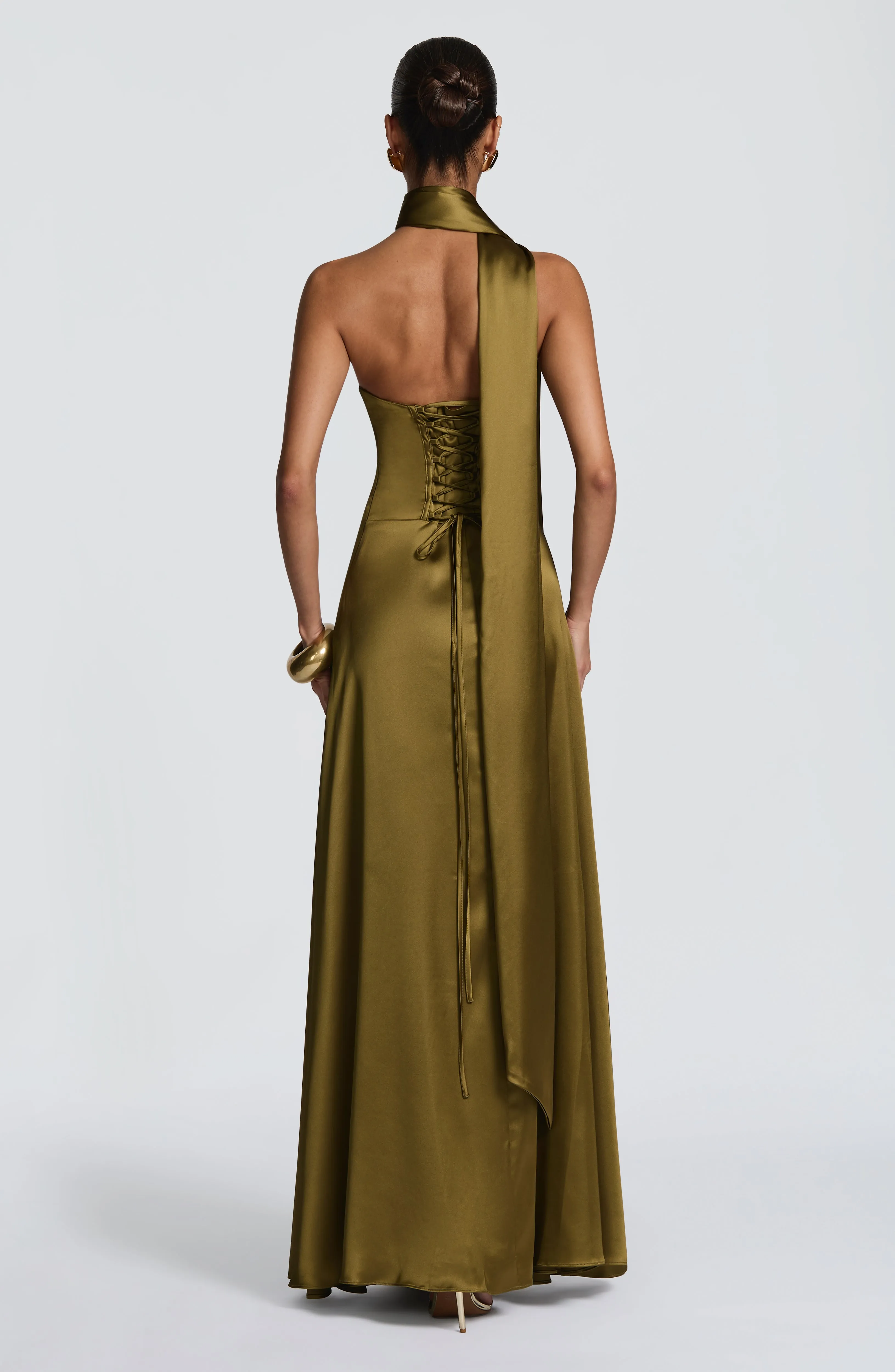 Morven Maxi Dress - Deep Olive sold by Babyboo Fashion product image thumbnail 4